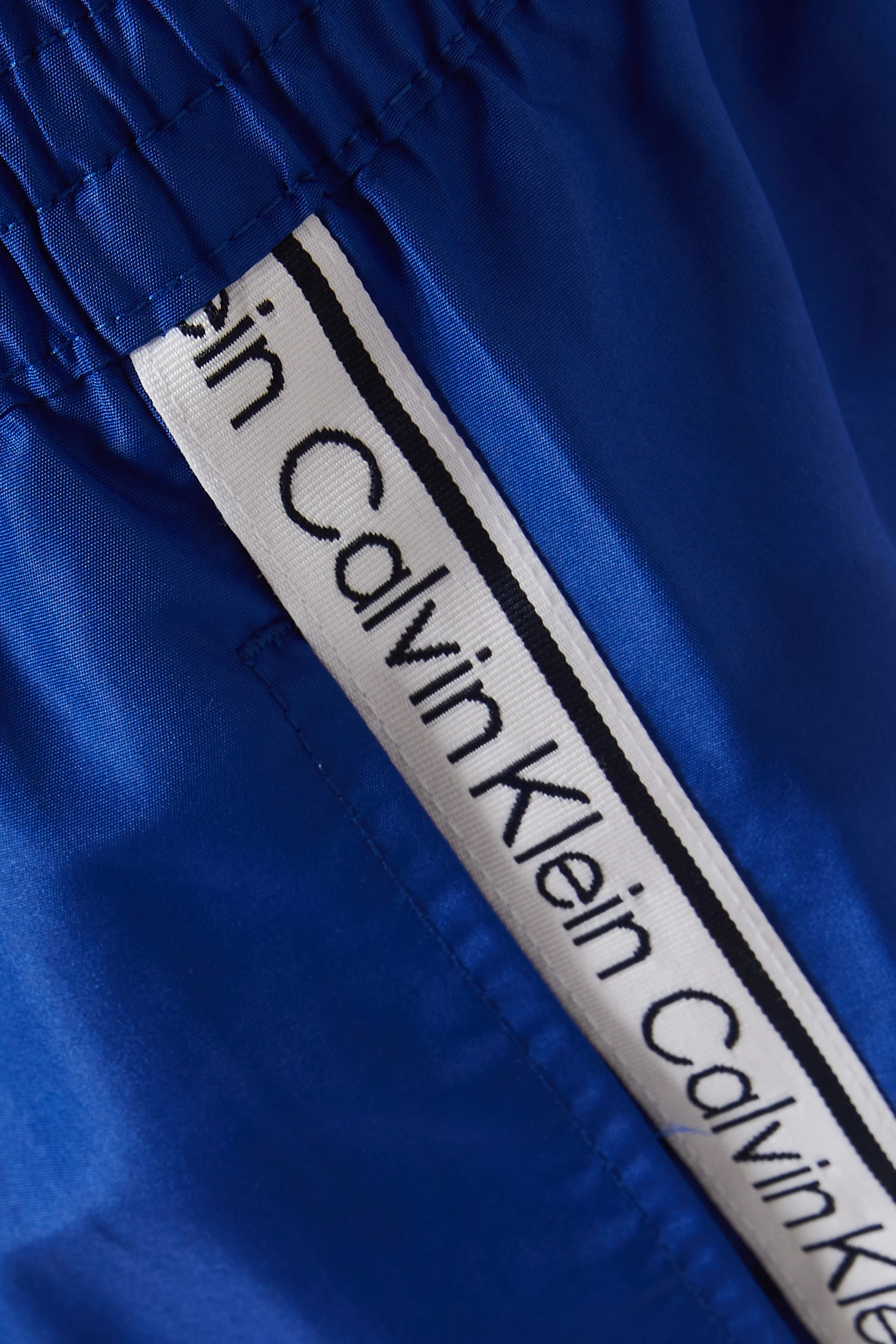 Buy Calvin Klein Blue Medium Drawstring Swim Shorts in Nylon for