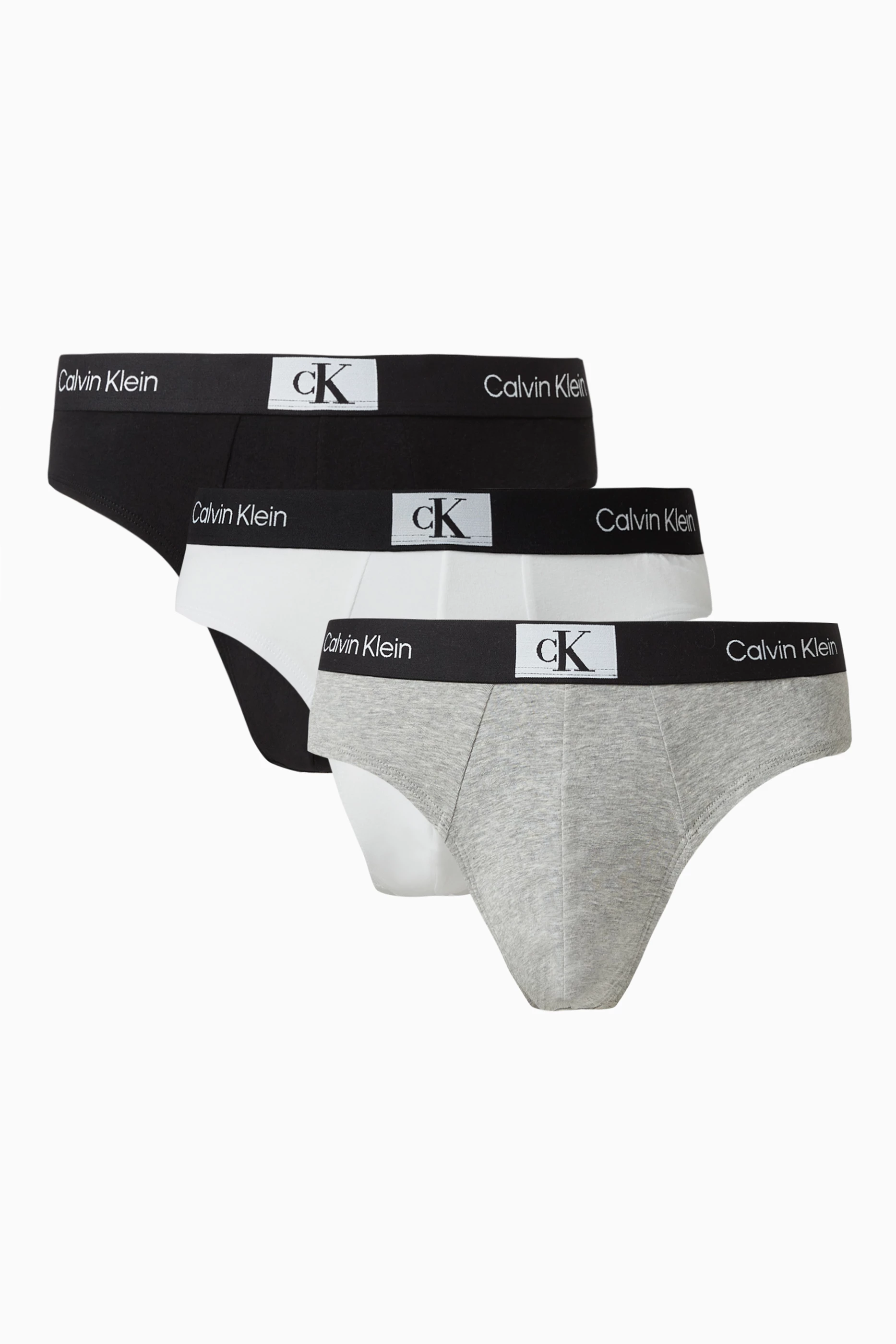 Buy Calvin Klein Multicolour Hip Briefs in Cotton Set of 3 for