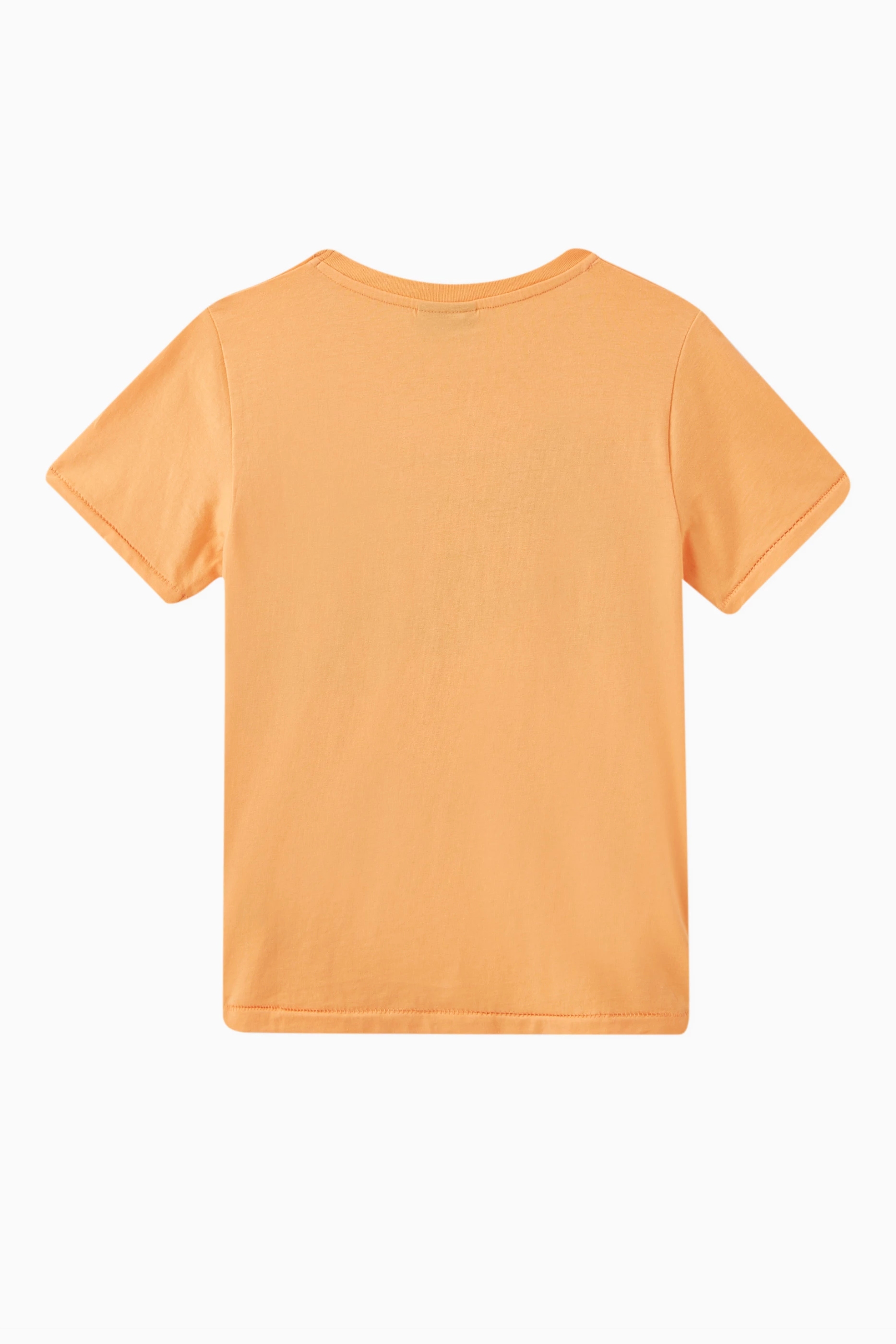 Orange t top shirt back