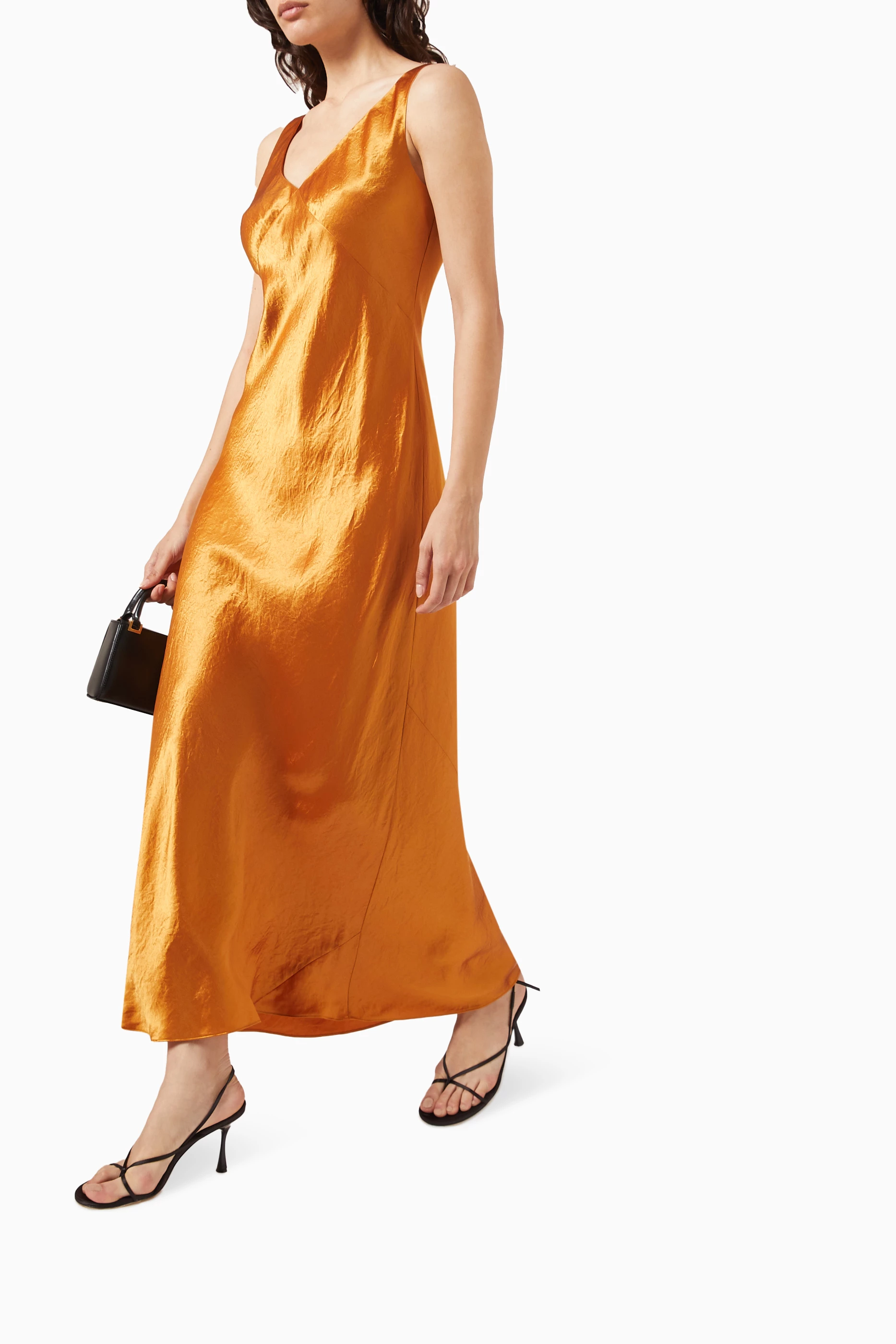 Vince satin slip dress top