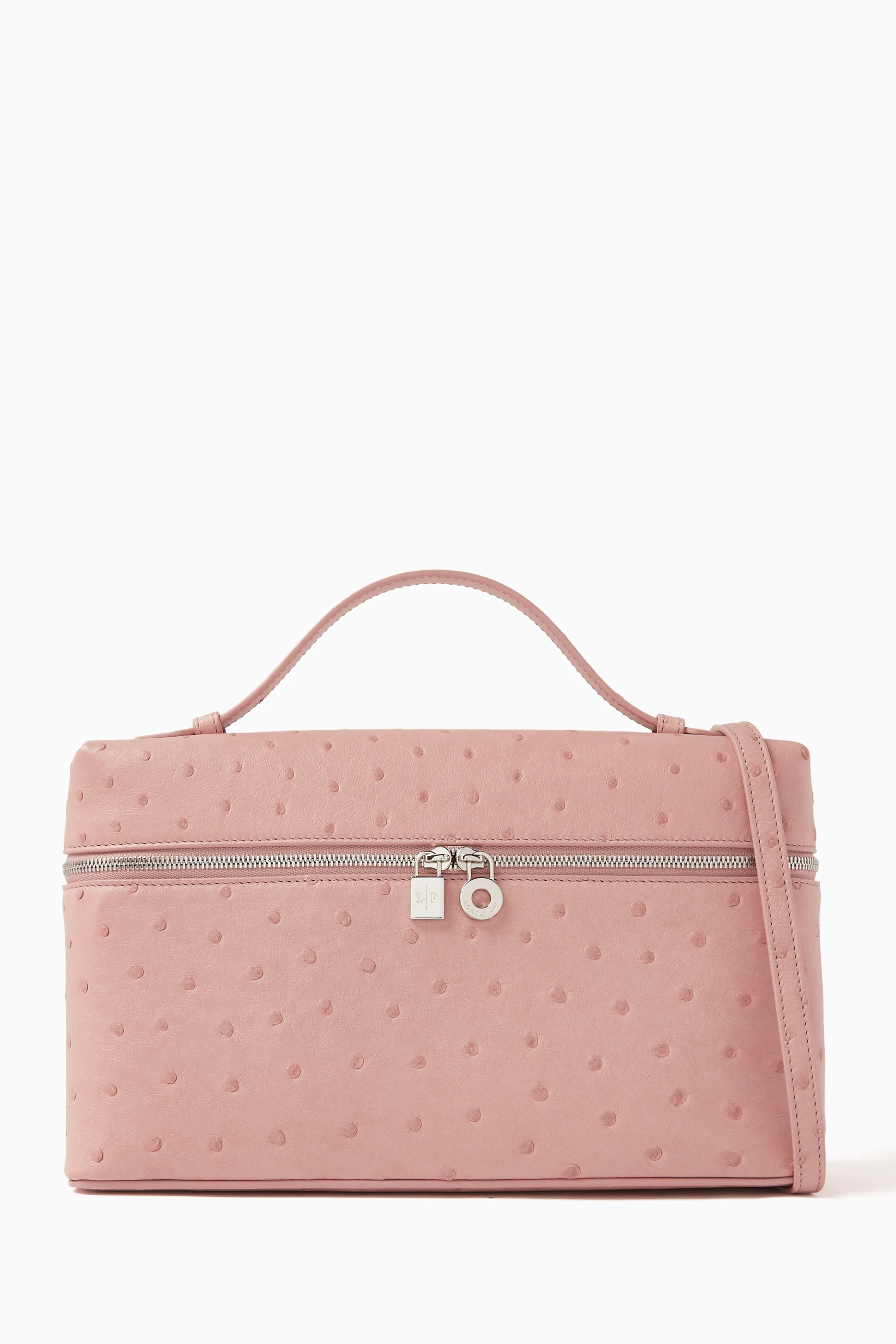 Ostrich handbag top