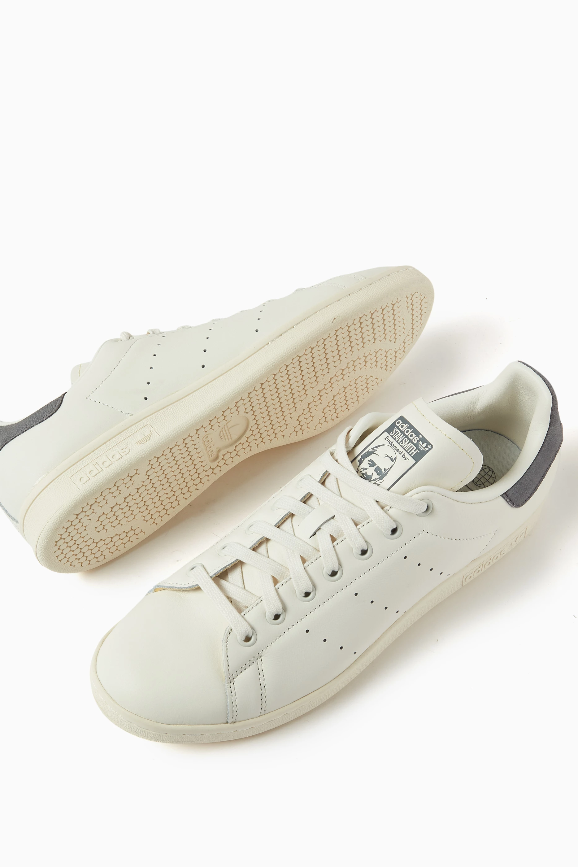 Buy adidas White Stan Smith Sneakers in Leather for Men in UAE
