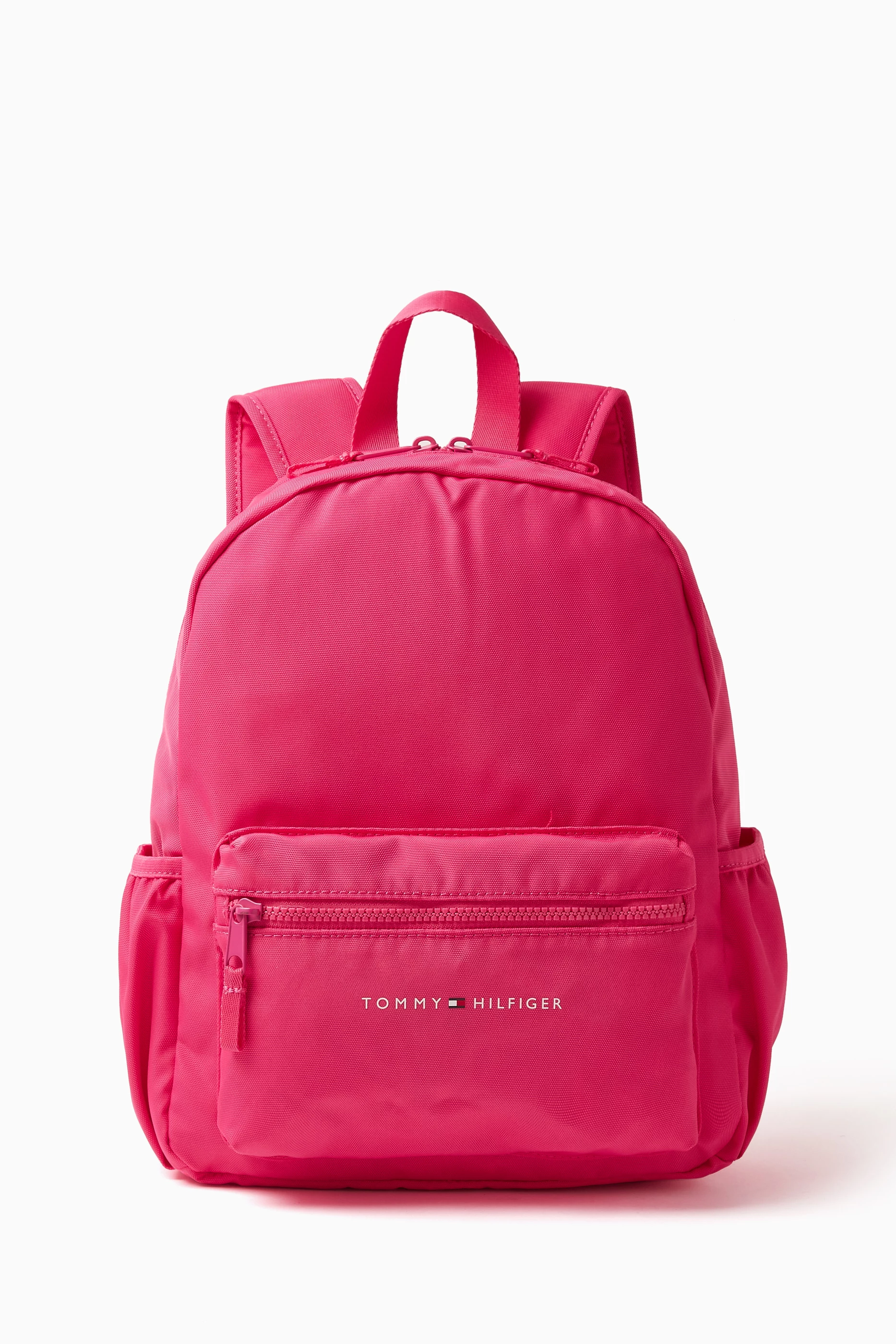 Buy Tommy Hilfiger Pink Essential Logo Backpack in Nylon for