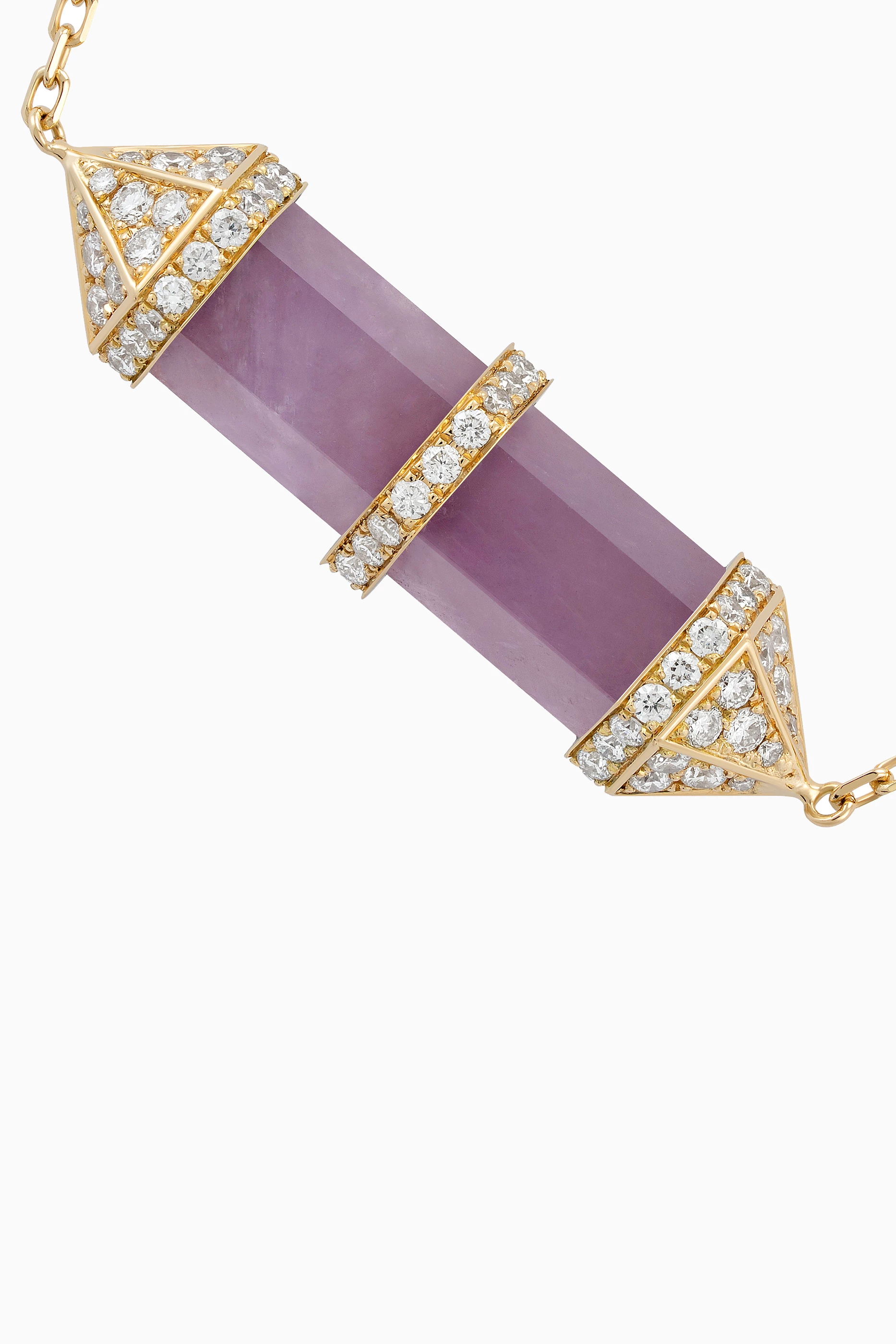 Diamond and clearance amethyst necklace