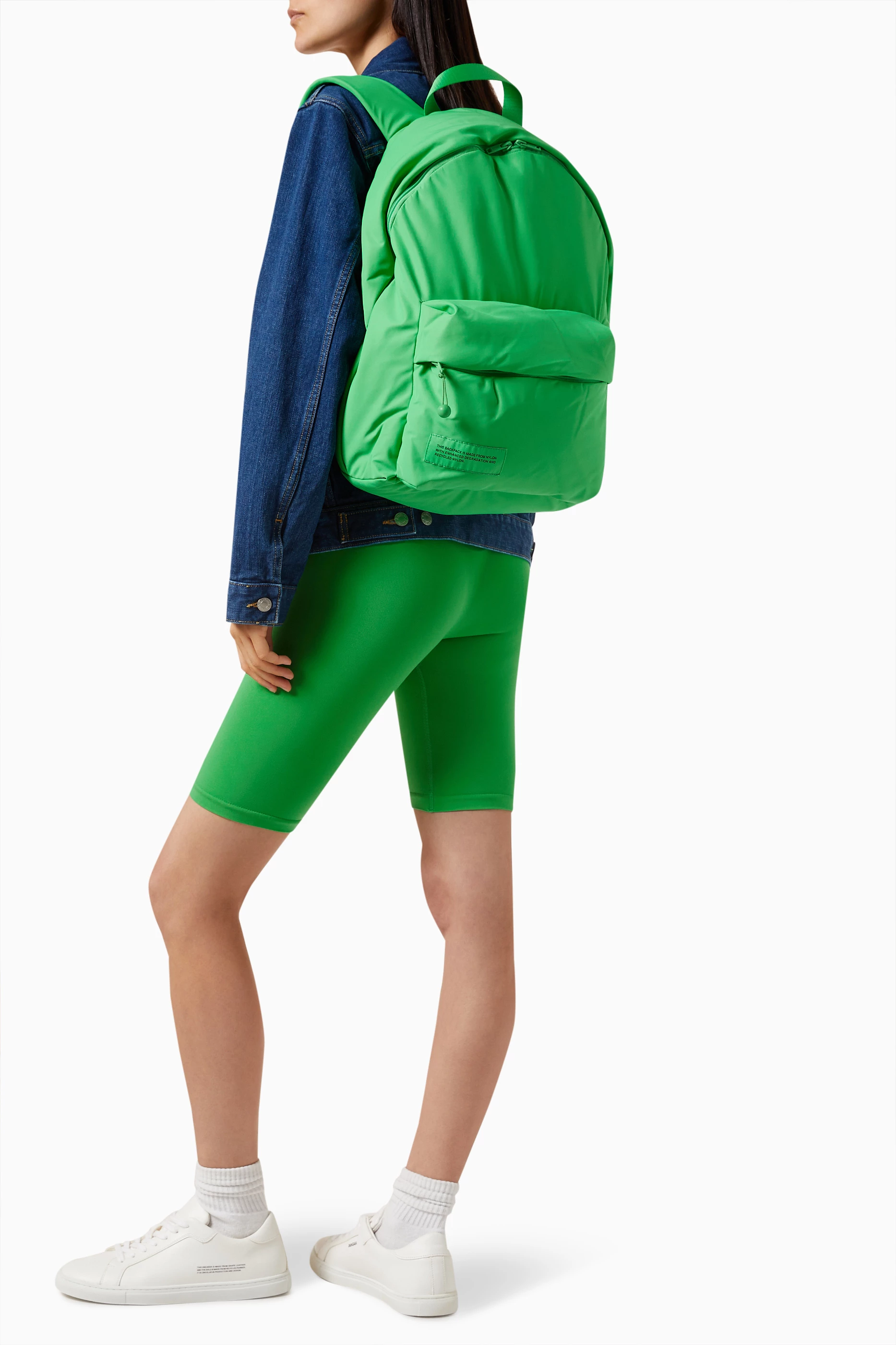 Green sales nylon backpack