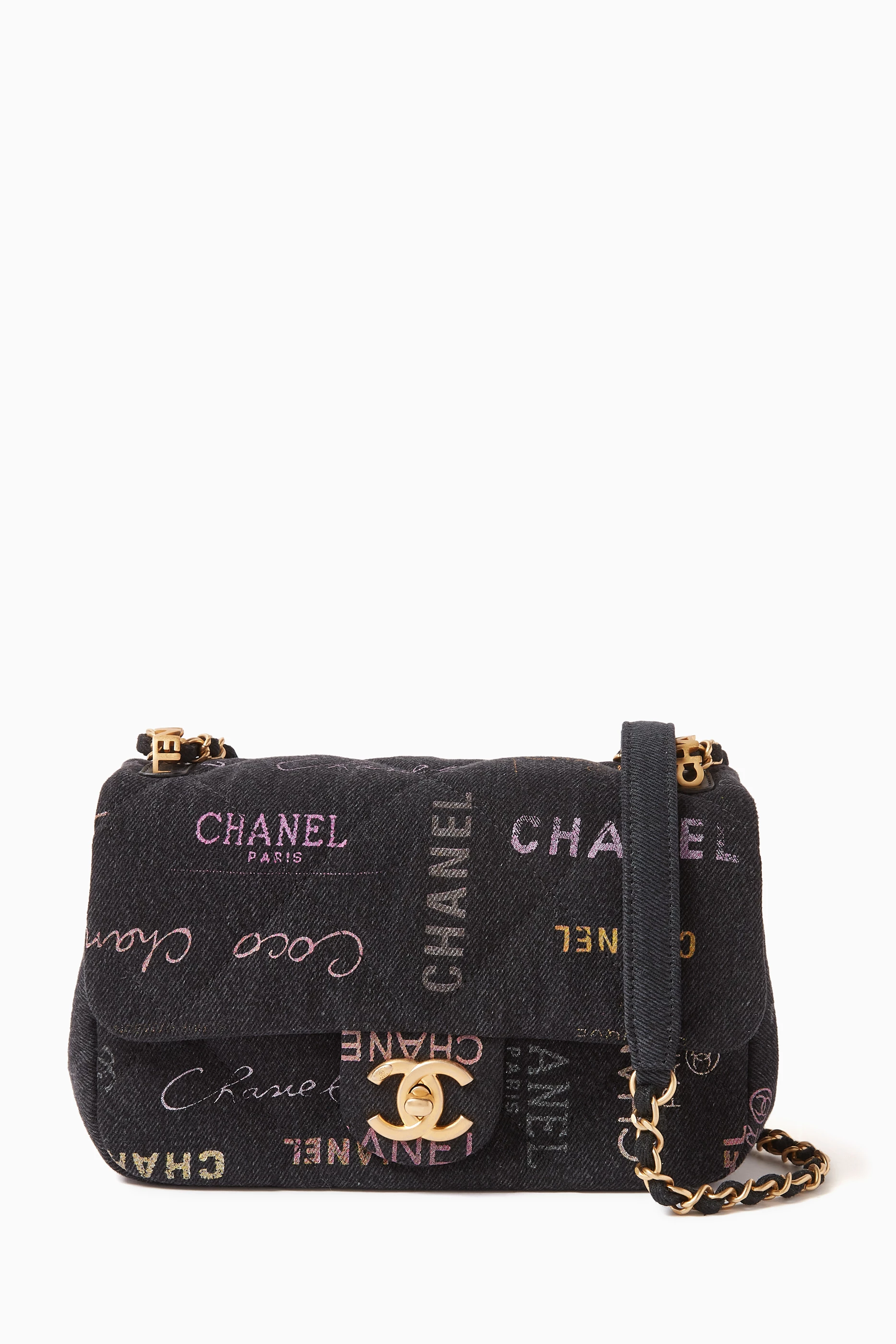 Chanel Paris-Dallas Flap Bag Denim and Shearling Medium Blue 4694871