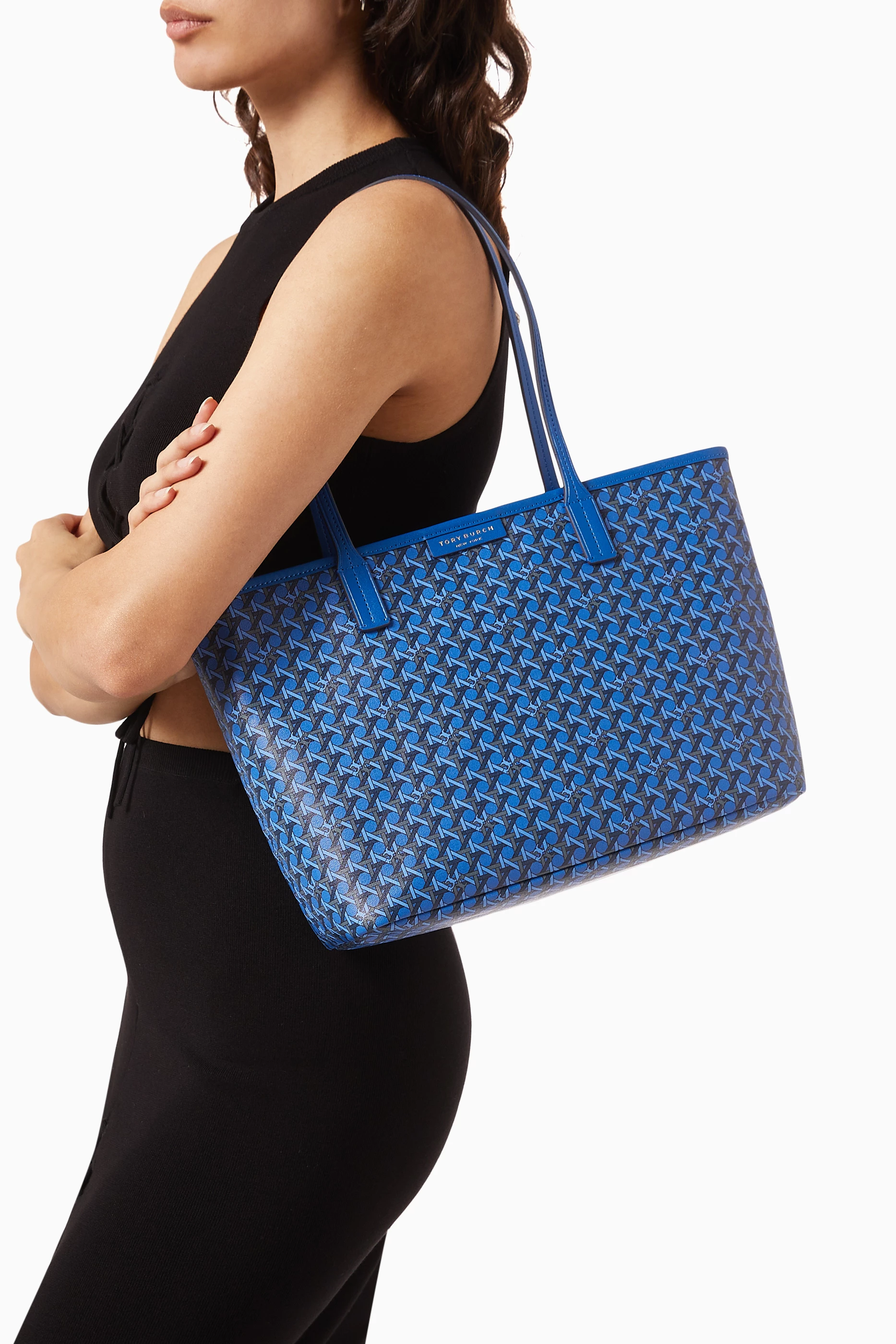 Tory burch tote bag hotsell blue