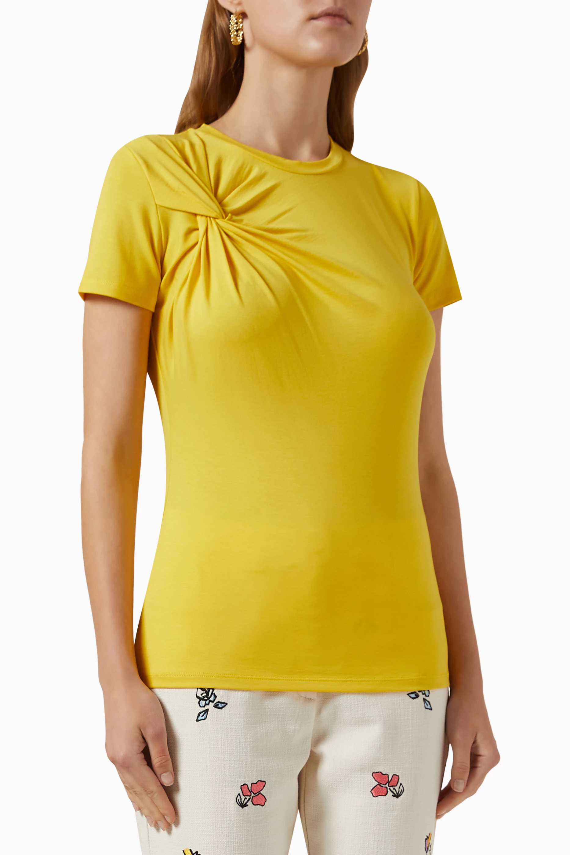 Yellow t 2025 shirt for women