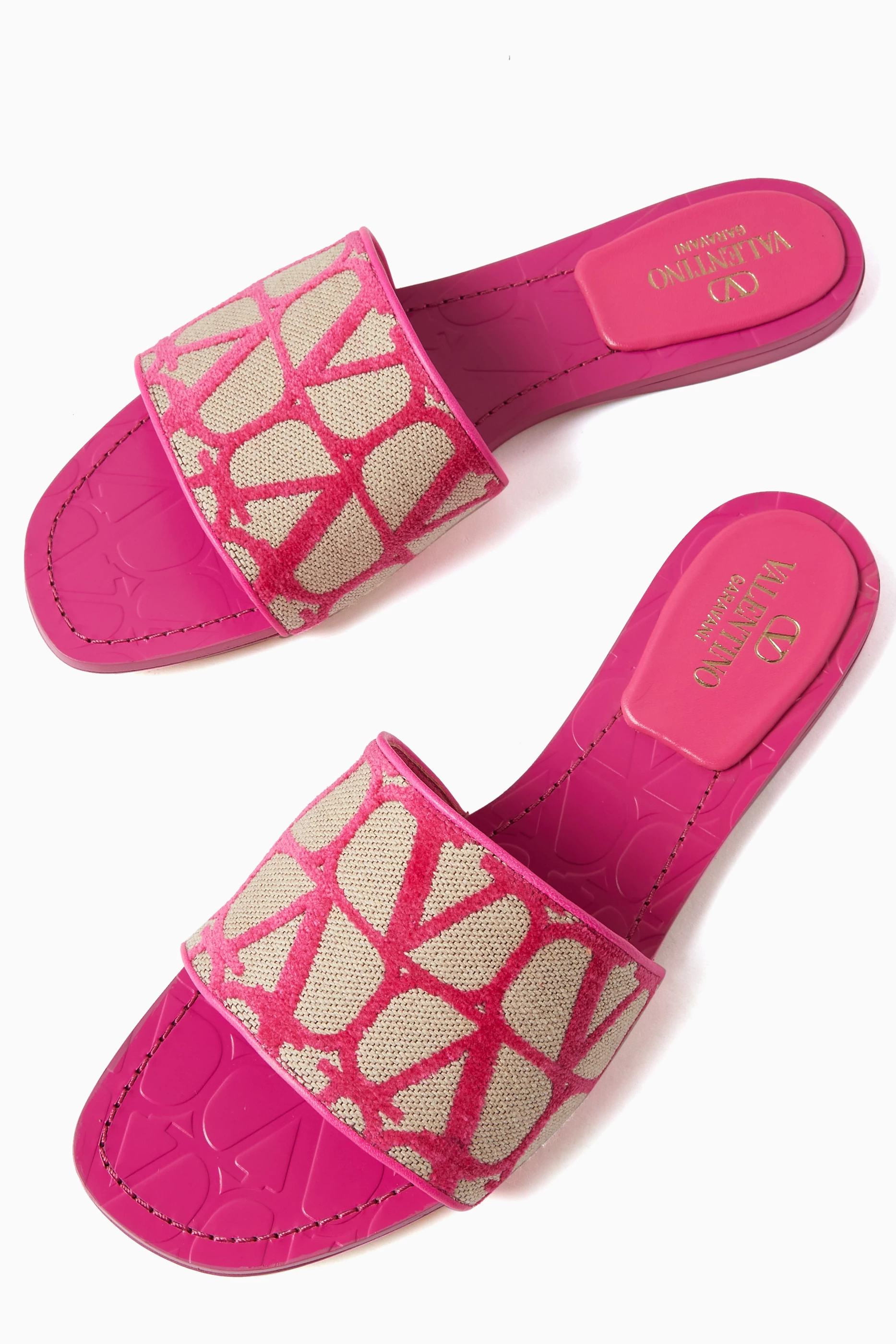 Valentino pink slides top