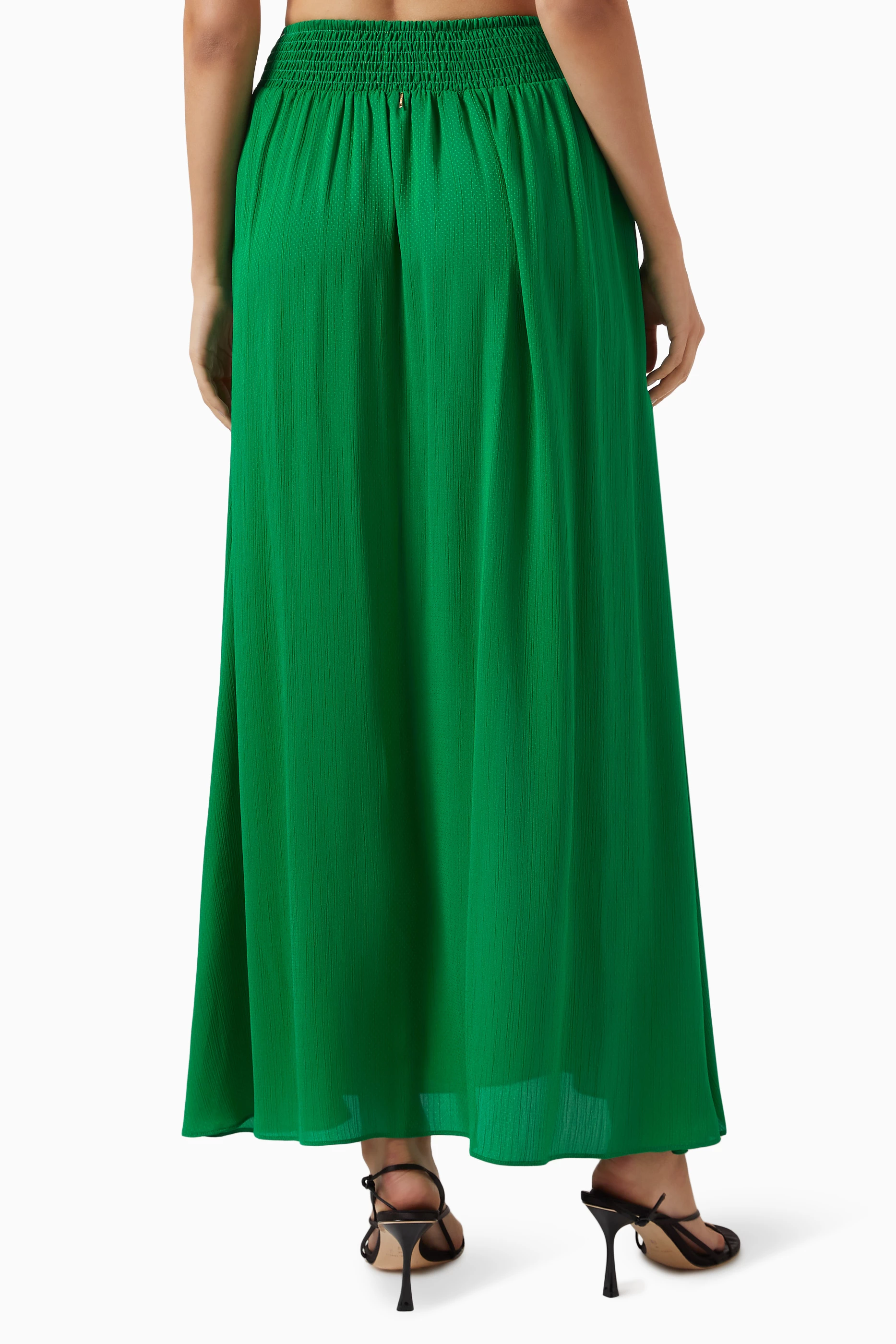 Pale green shop maxi skirt