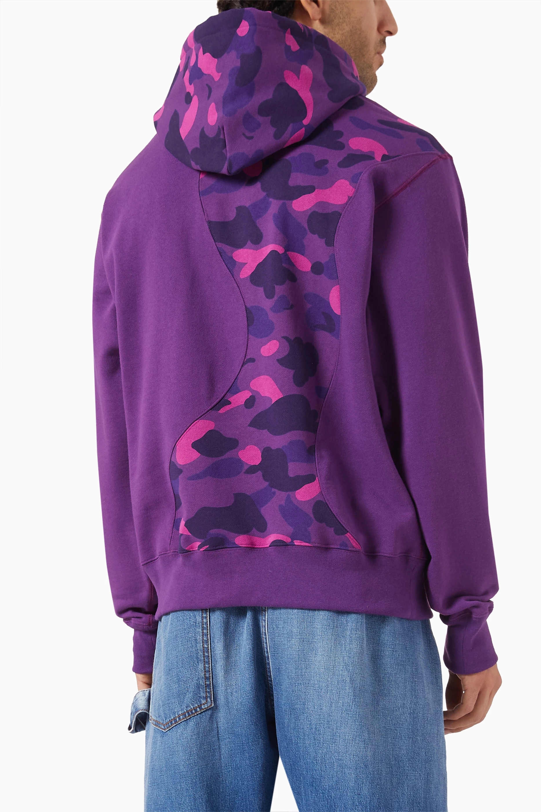 Bape purple and blue camo hoodie new arrivals