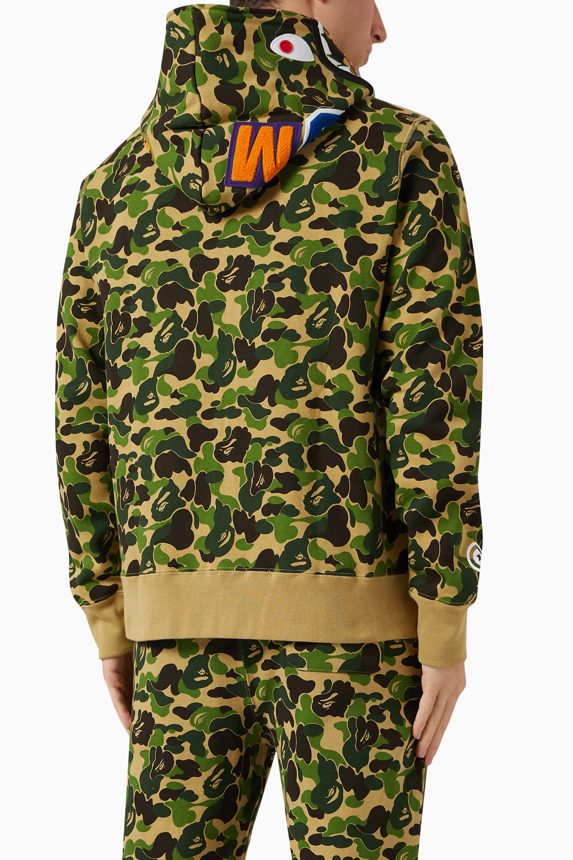 Bape abc camo 2025 shark hoodie