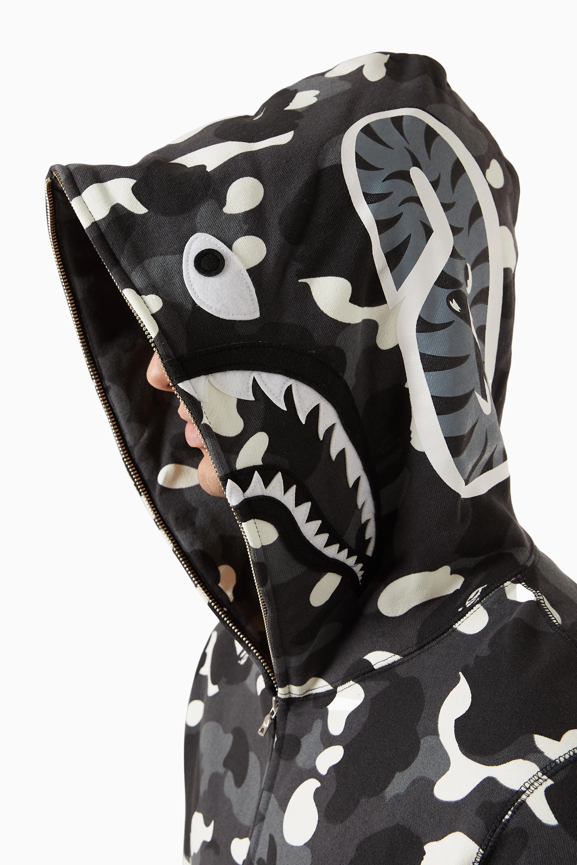 Bape shark cheap hoodie city camo