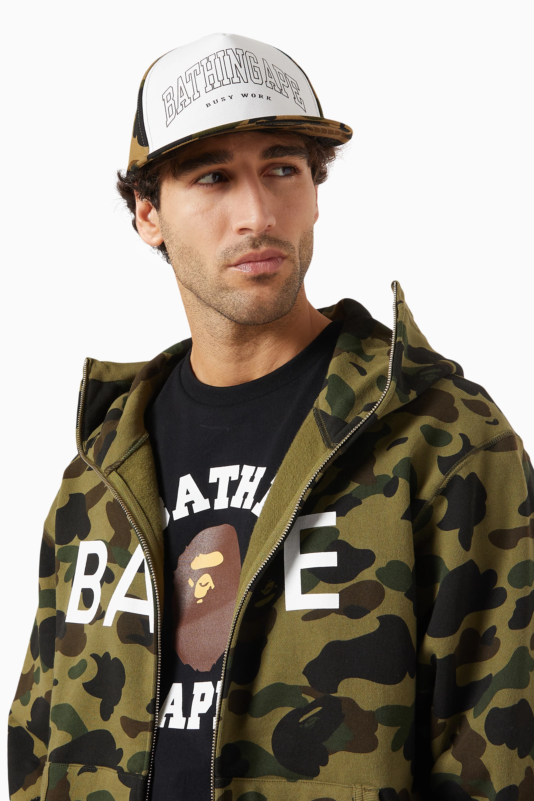 Camo green cap best sale