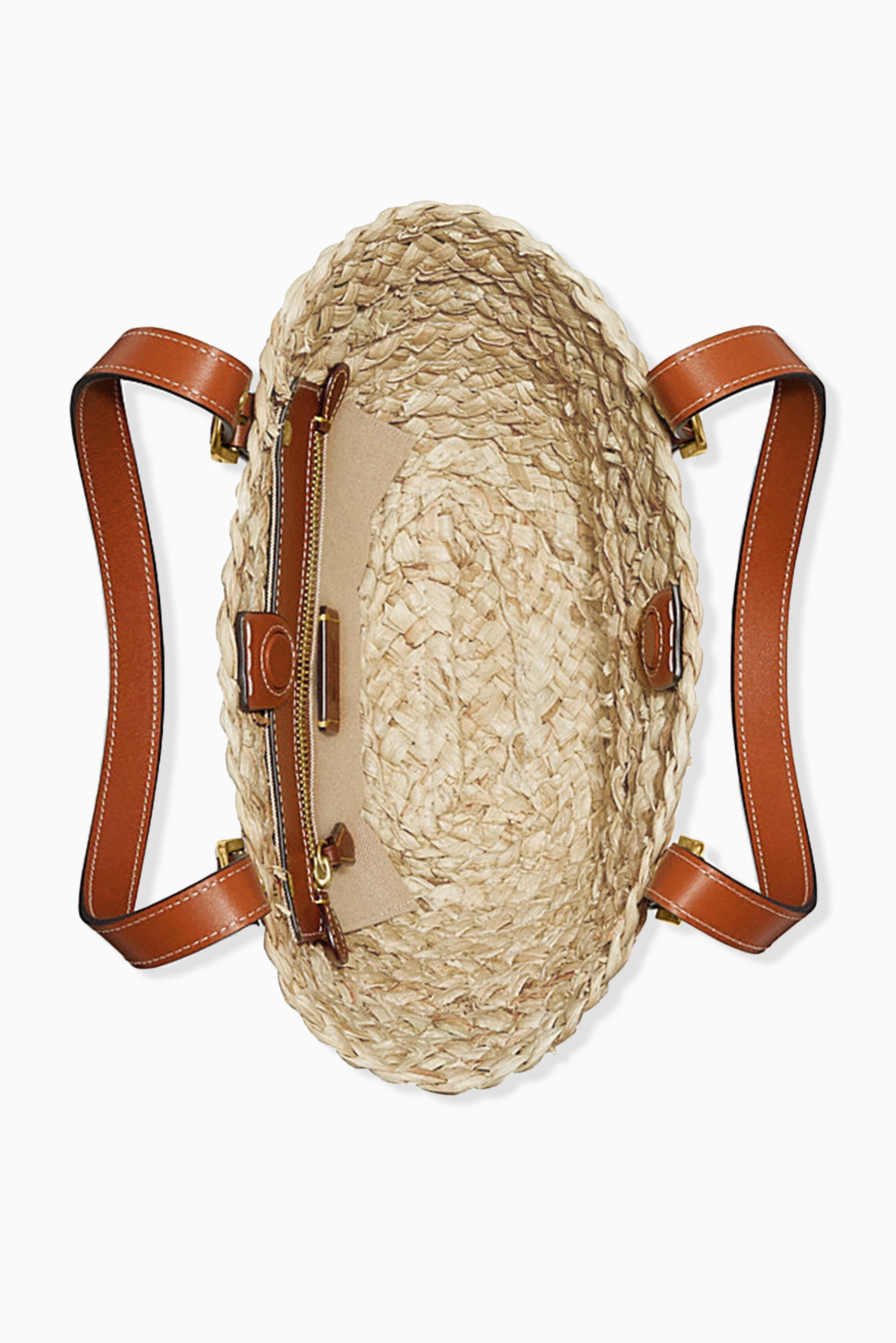 Lauren ralph lauren structured straw mini reese tote store