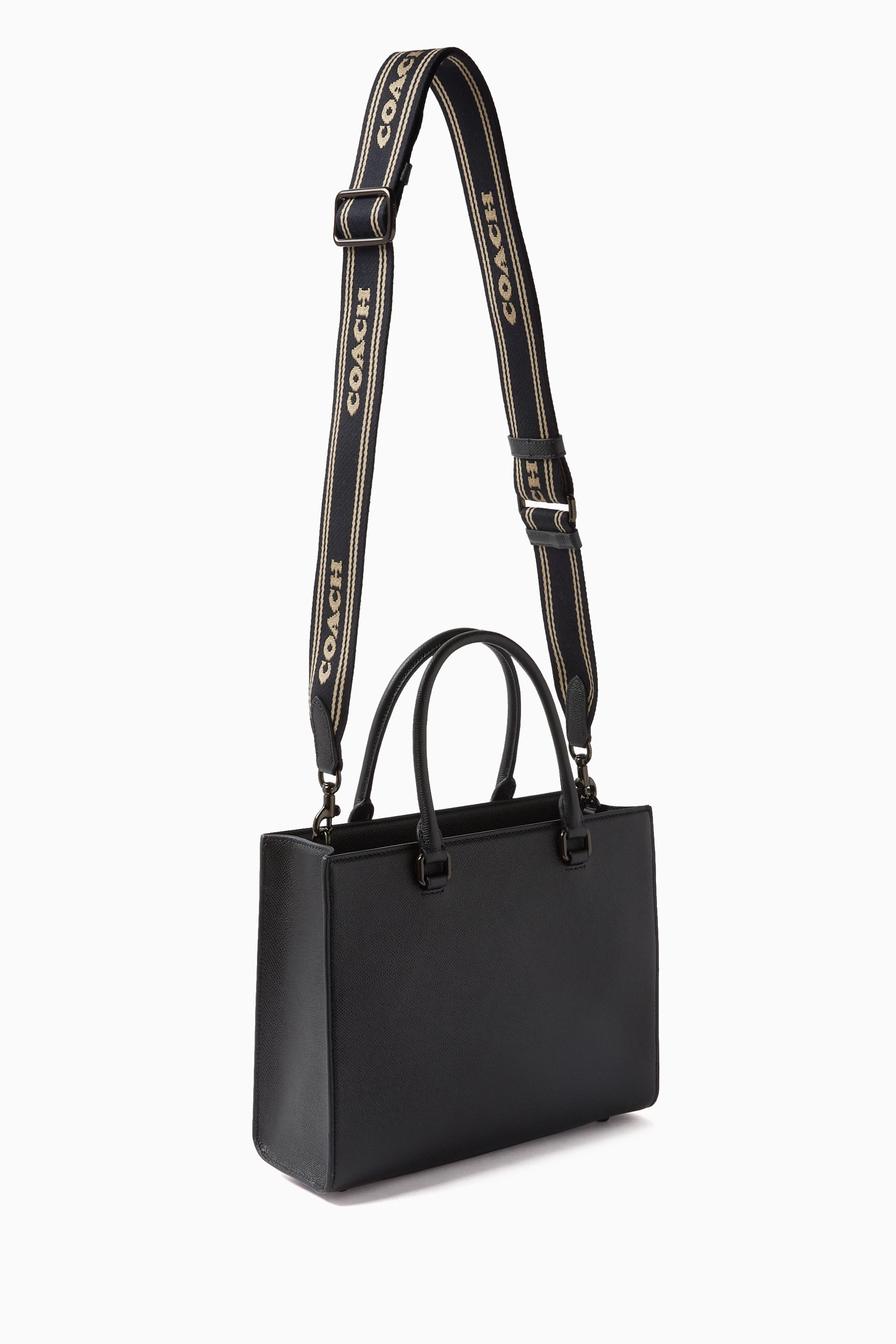 Coach black discount tote bag
