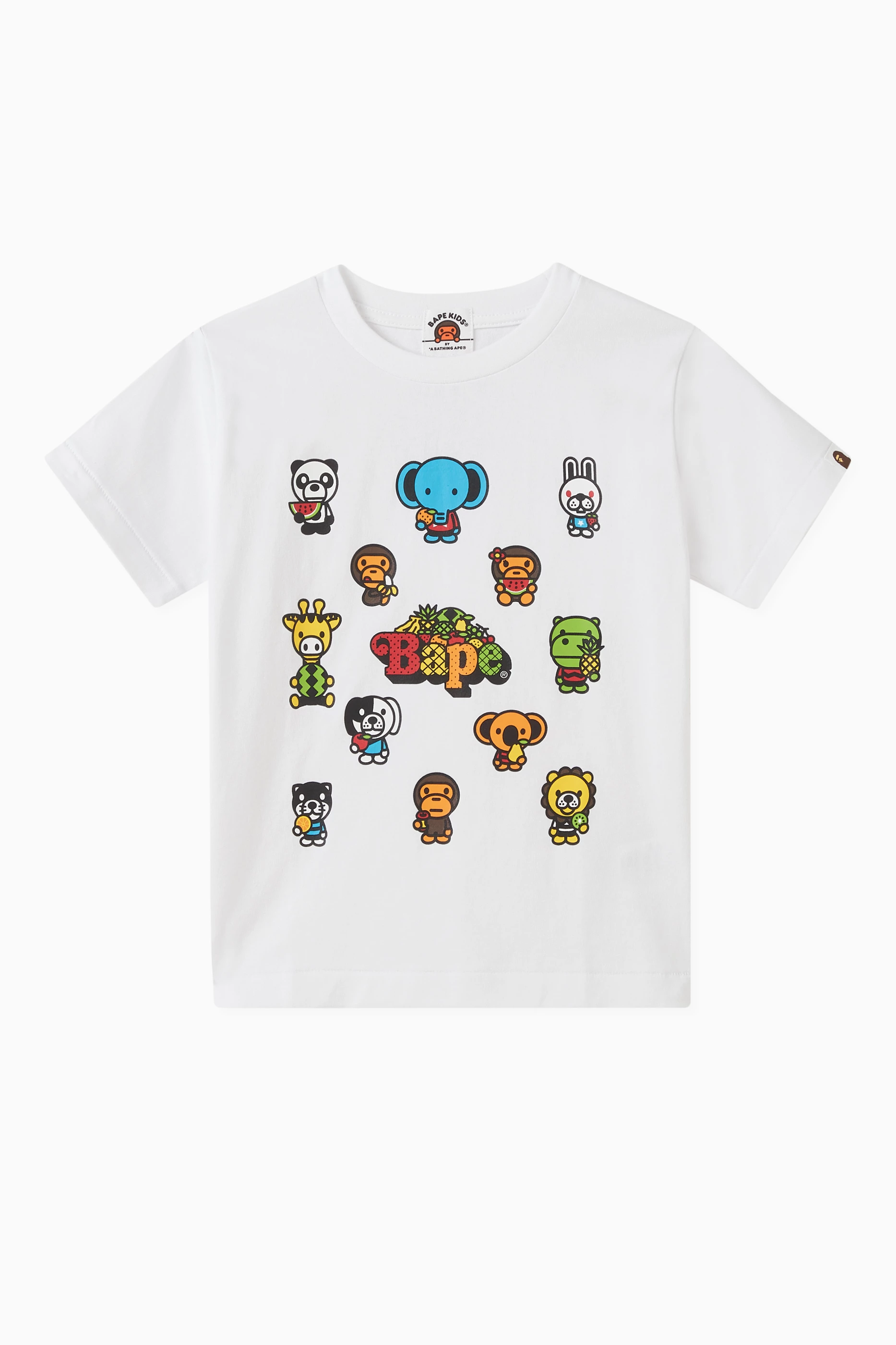 Bathing ape t shirt white sales