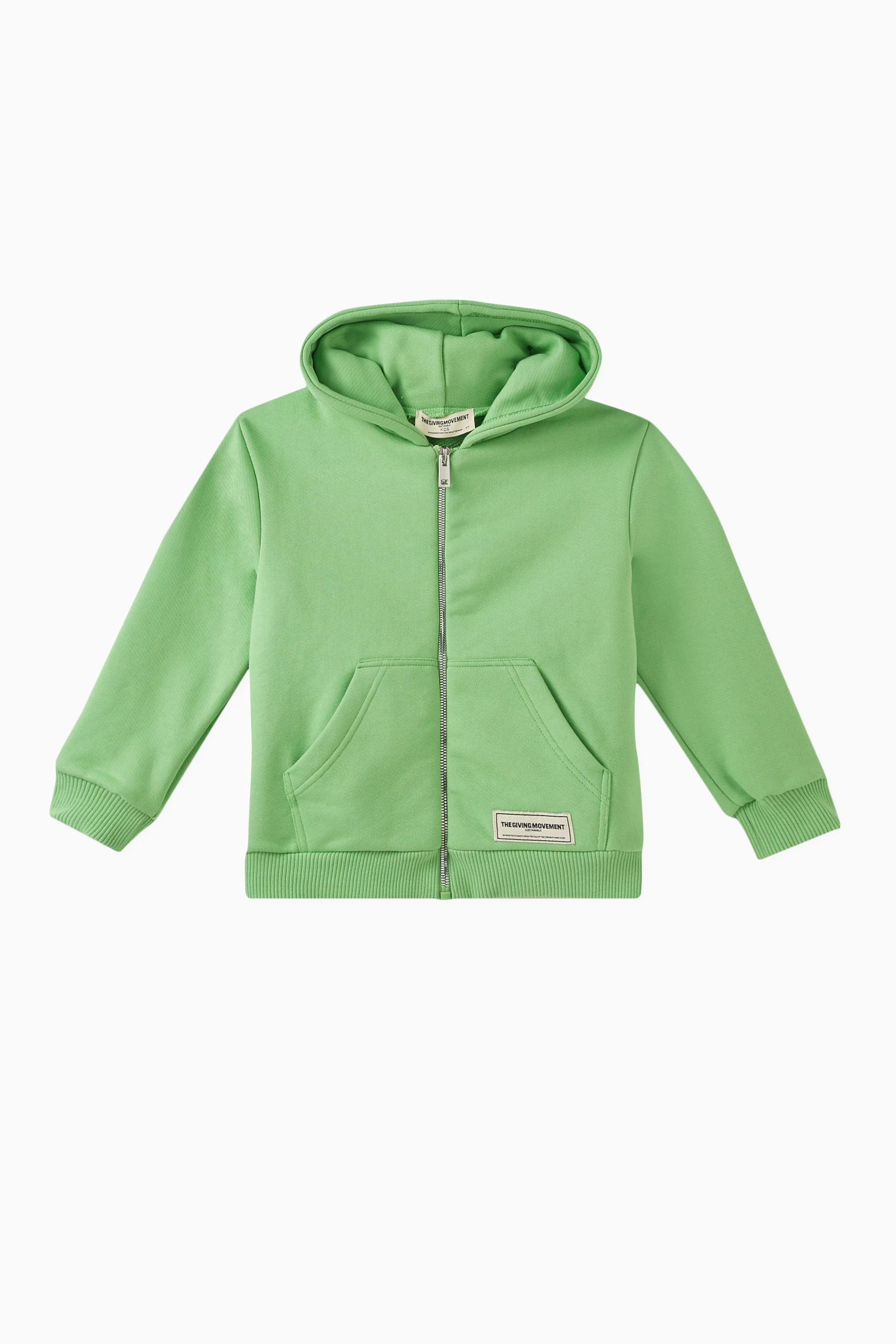 Green outlet zipper hoodie