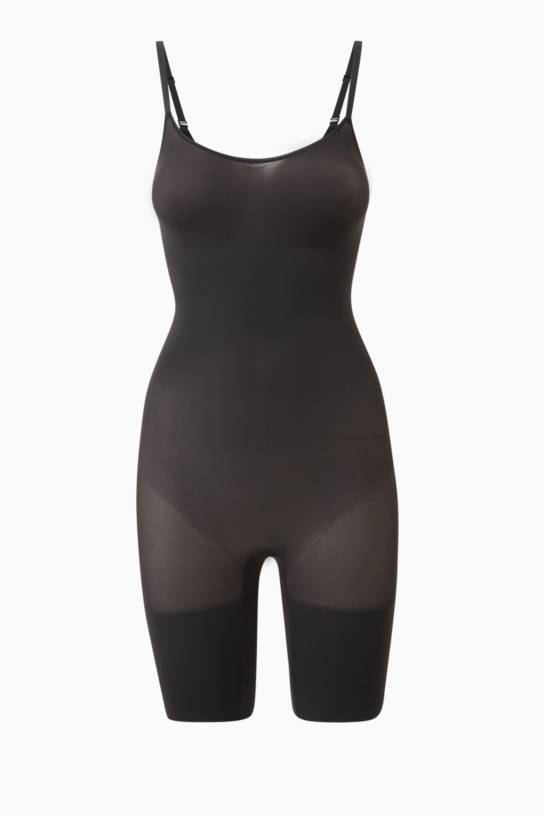 Buy SKIMS Black Everyday Sculpt Mid-Thigh Bodysuit for Women in