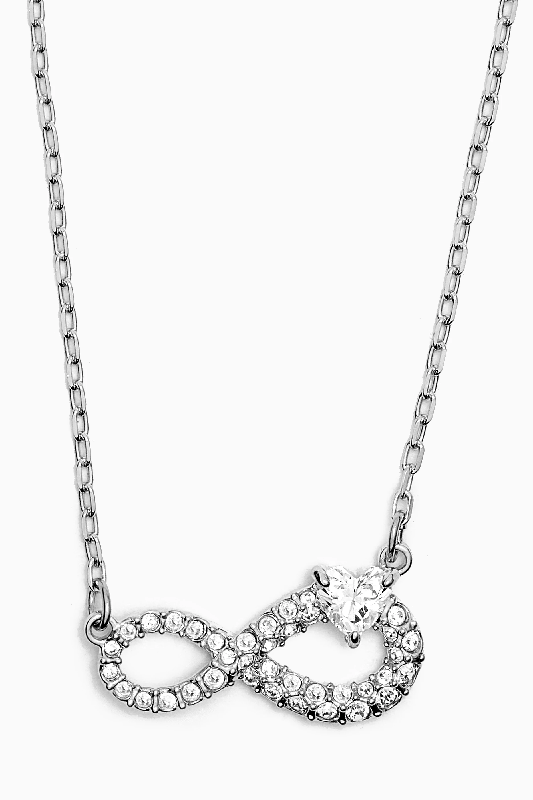 Infinity necklace silver swarovski online