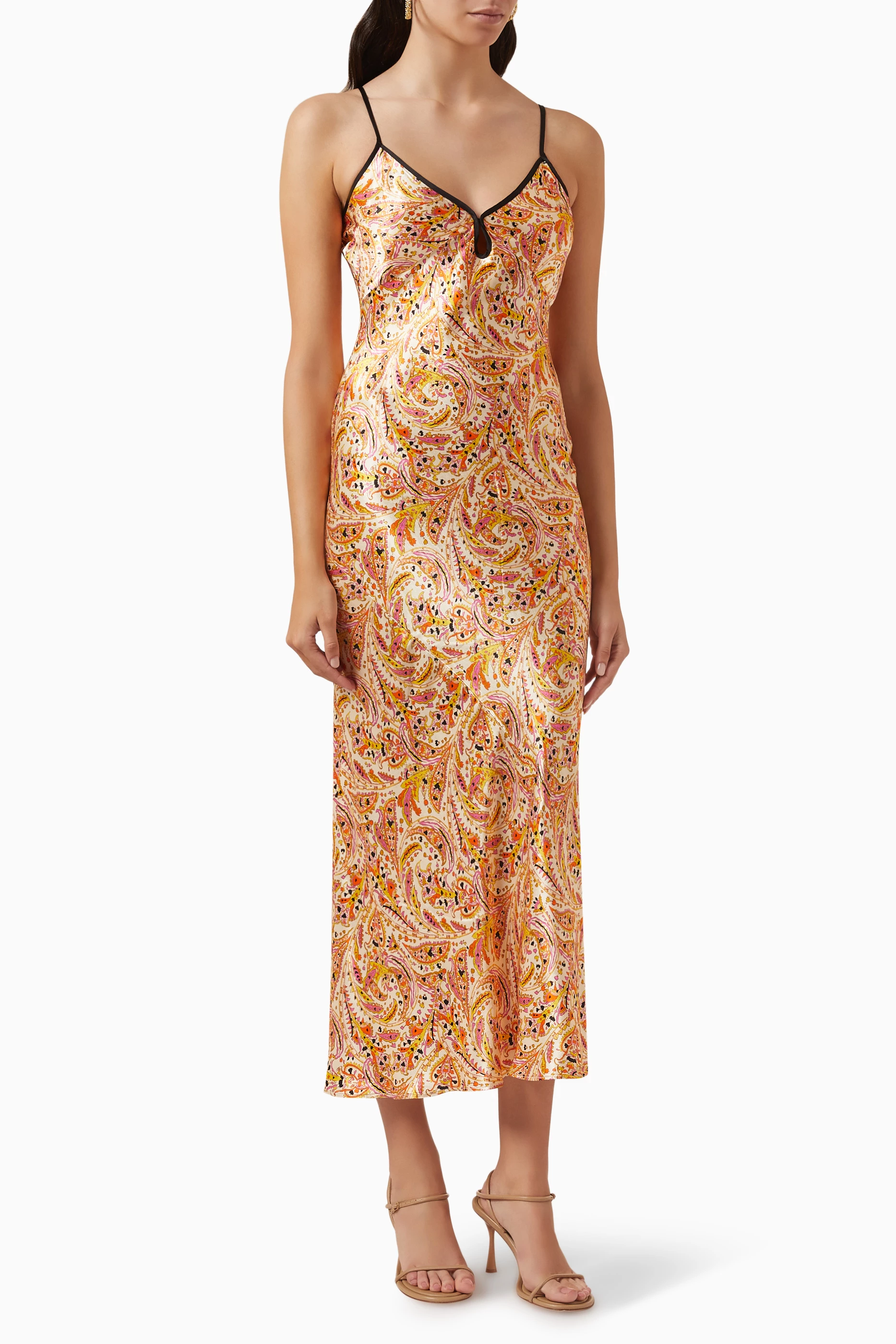 Paisley slip dress clearance