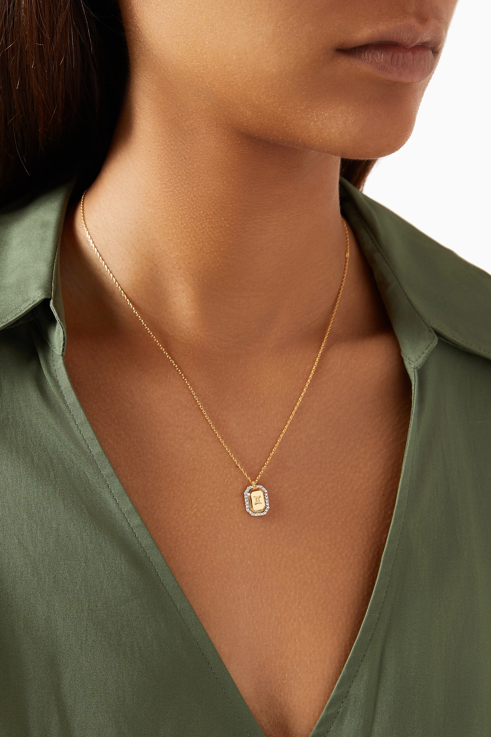 Gemini clearance necklace gold