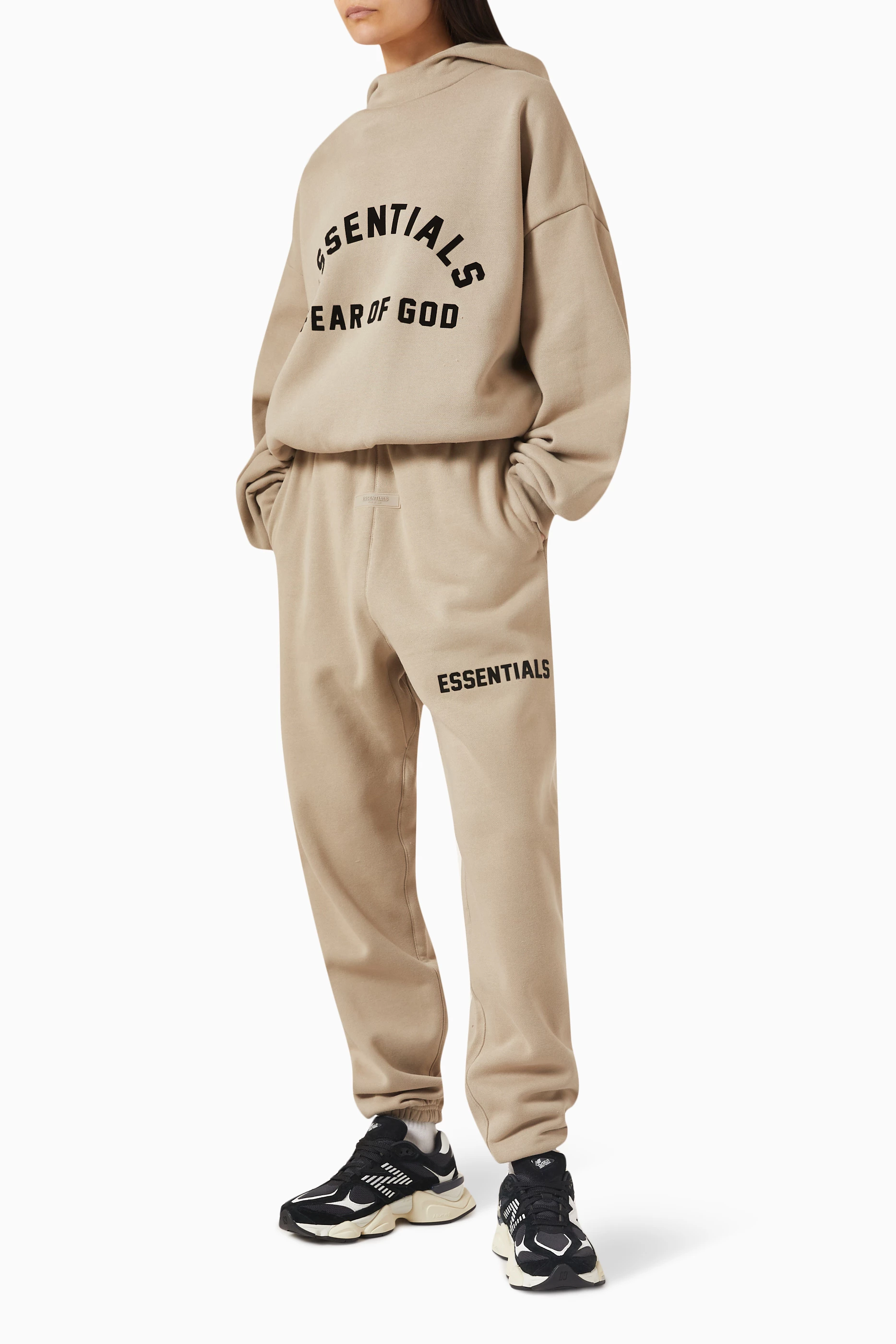 Buy Fear of God Essentials Neutral Essentials Sweatpants in Jersey