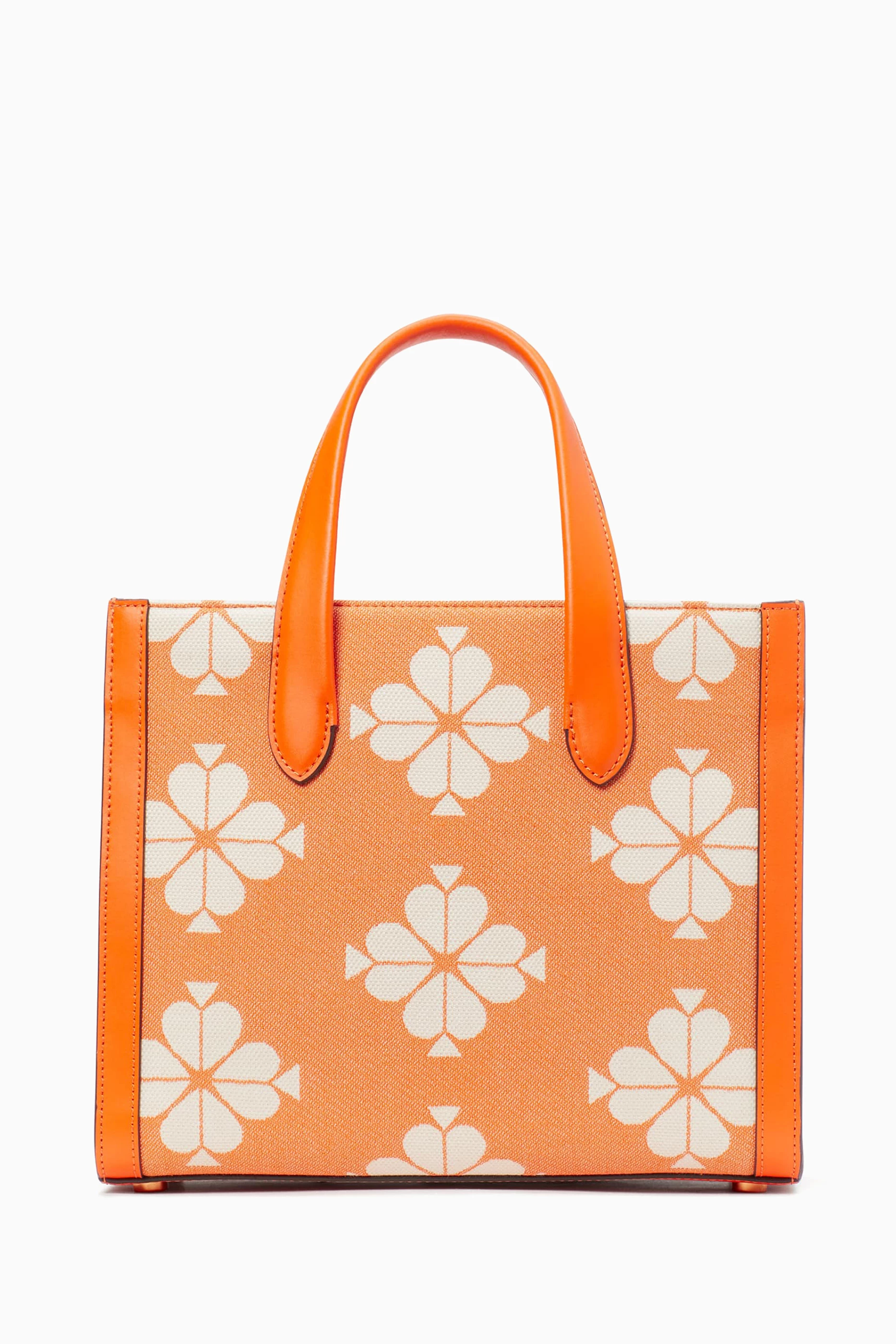 Orange sale tote handbag