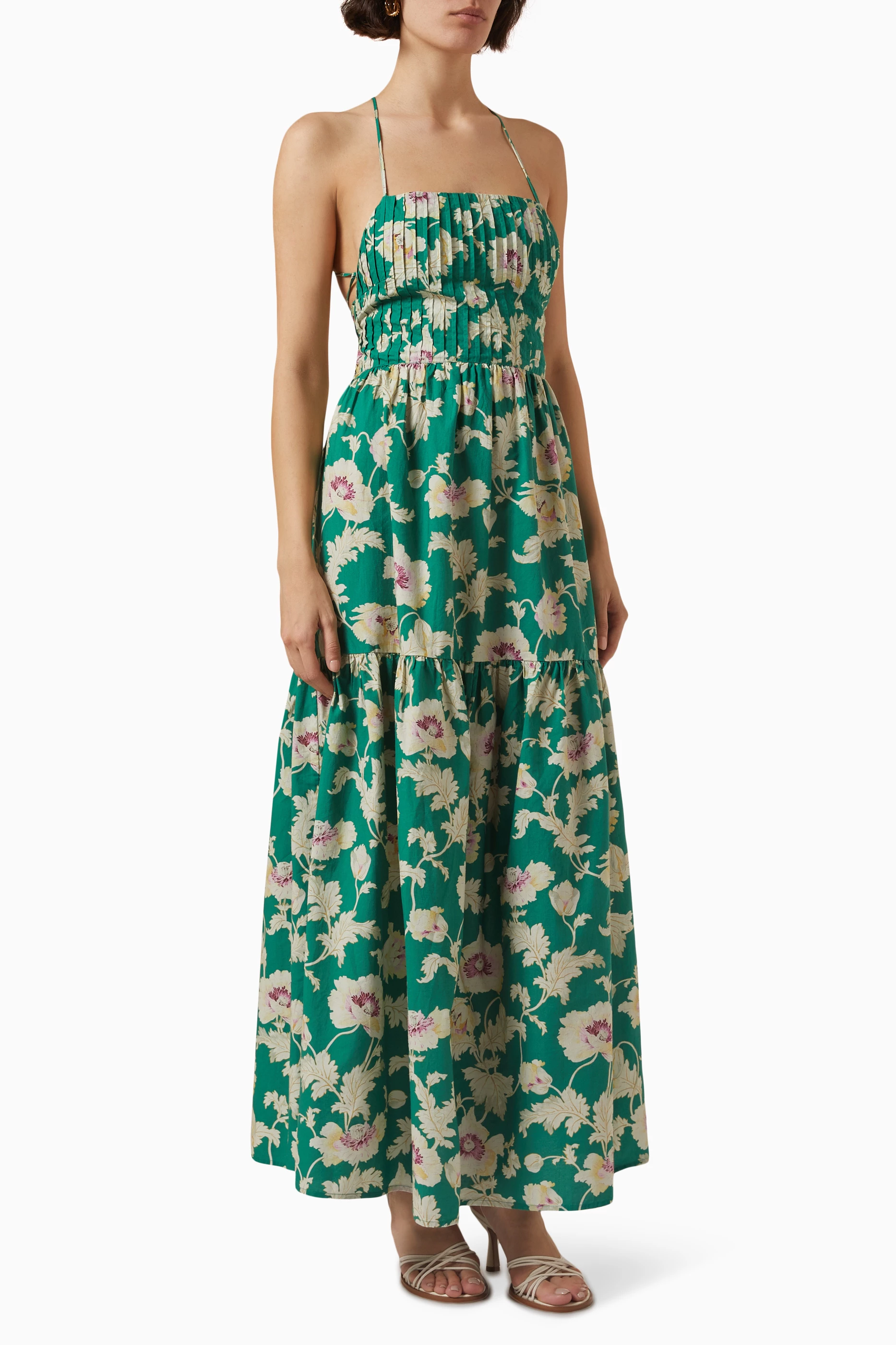 Hobbs alexis shop maxi dress mint