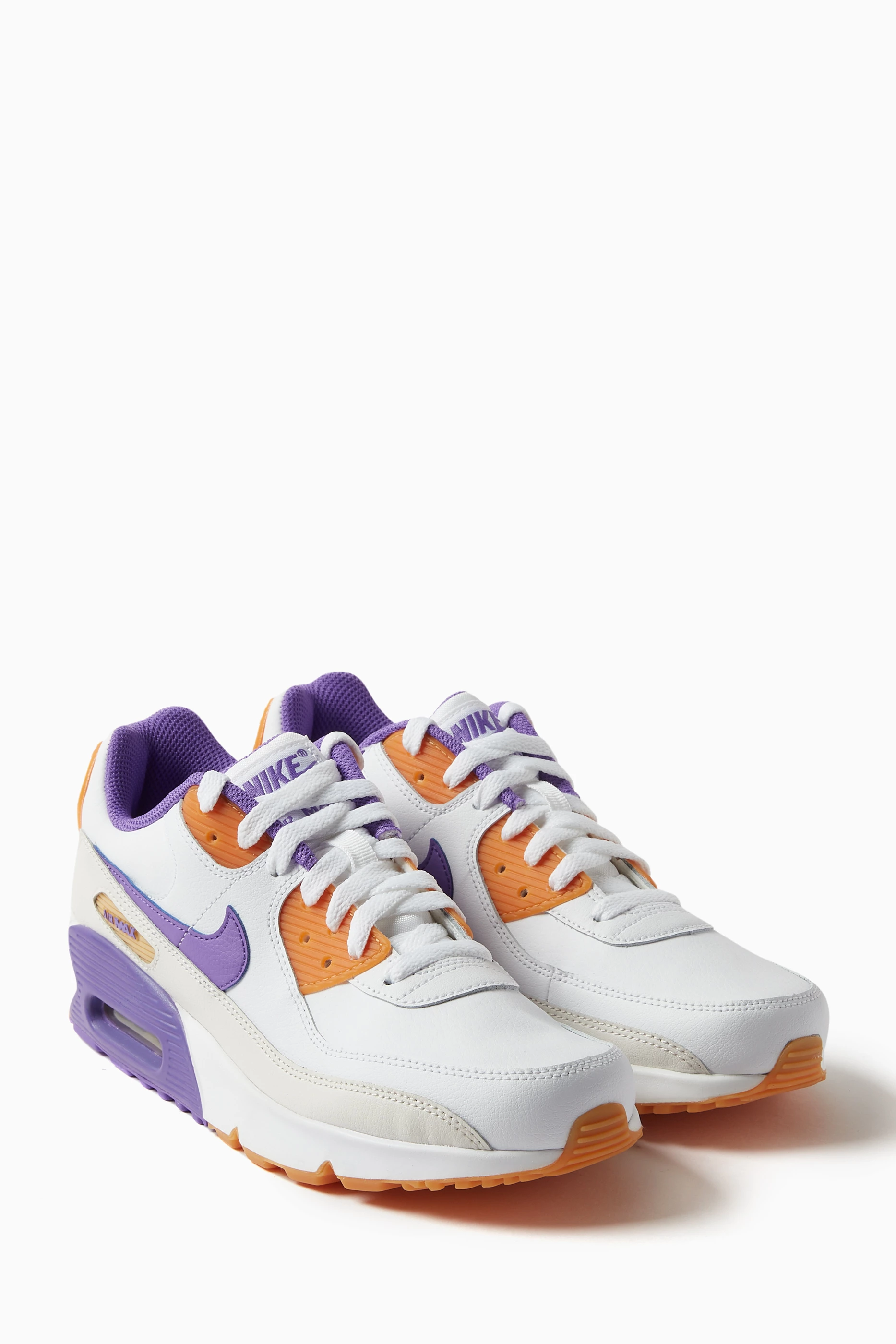 Buy Nike Multicolour Air Max 90 LTR Sneakers in Leather for Boys