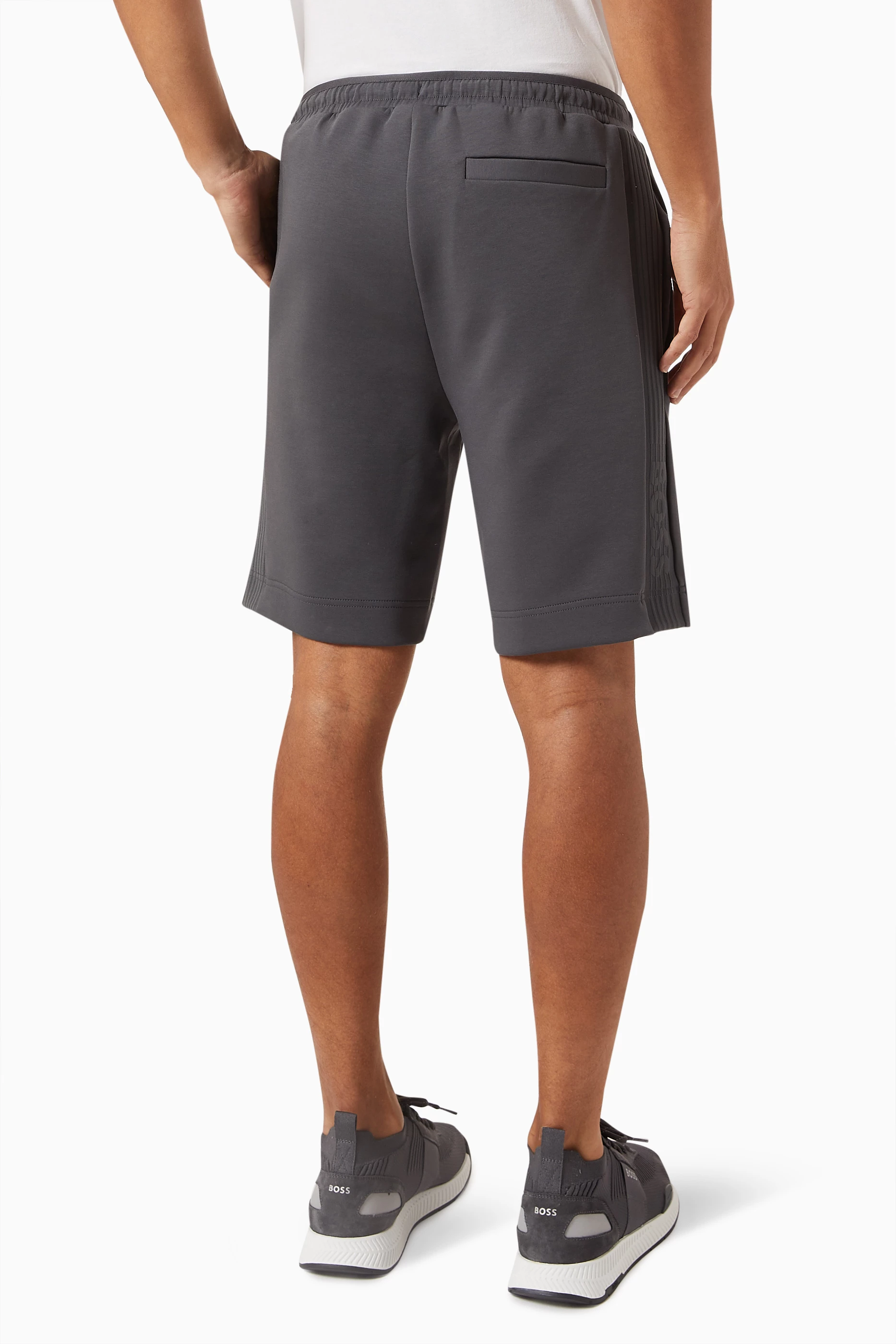 Boss grey shorts hot sale