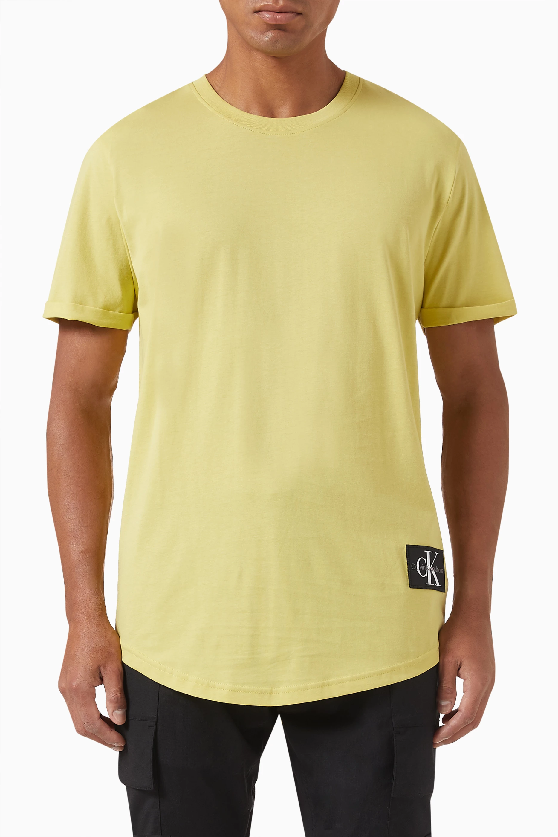 Calvin klein jeans clearance yellow shirt