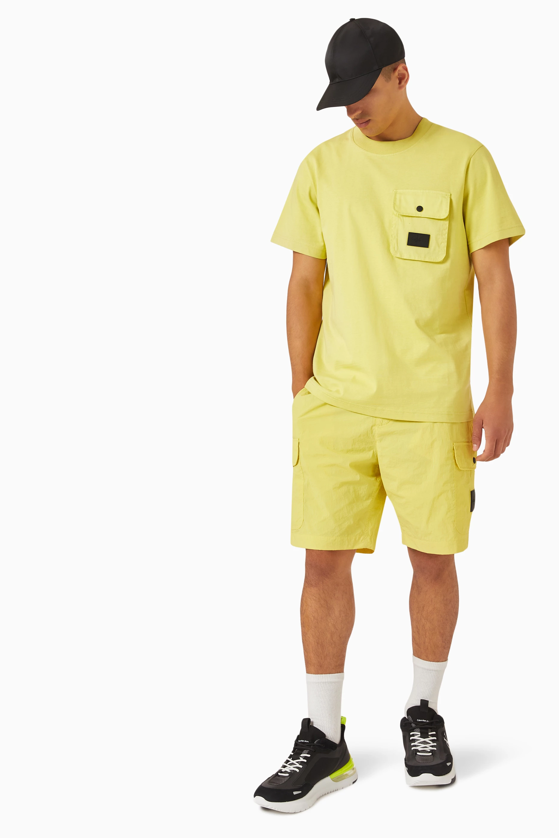 Buy Calvin Klein Jeans Gold Relaxed Pocket T shirt in Organic