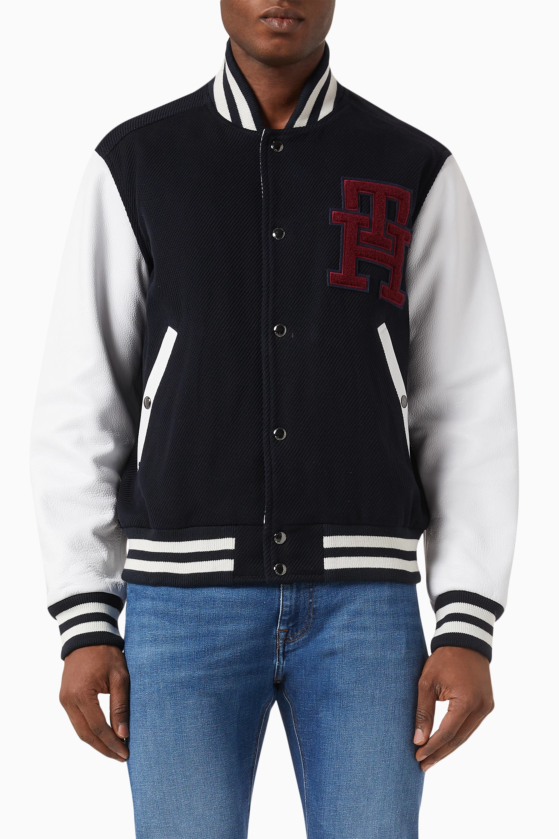 Tommy hilfiger varsity jacket sale