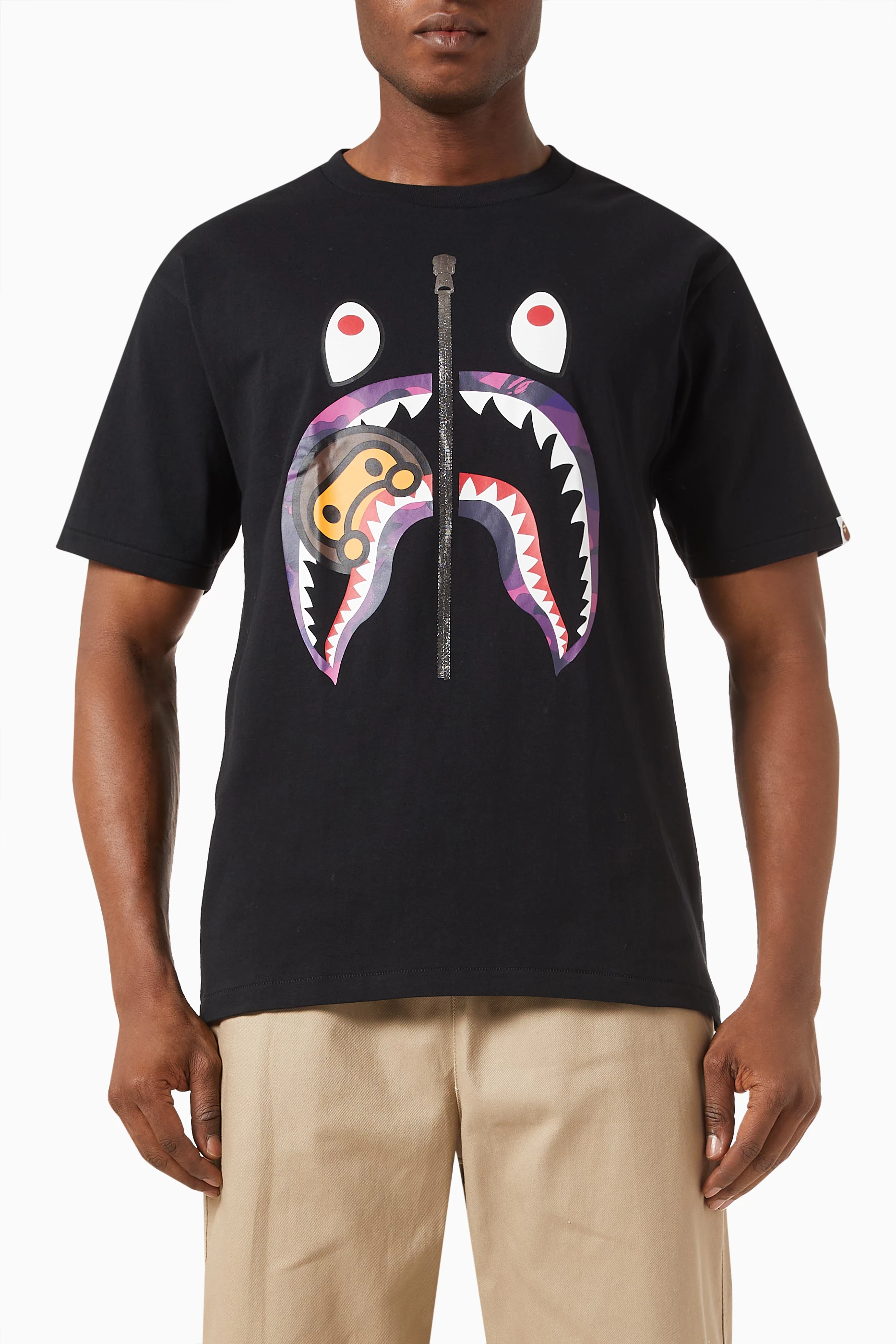 Bape shark cheap tee shirt