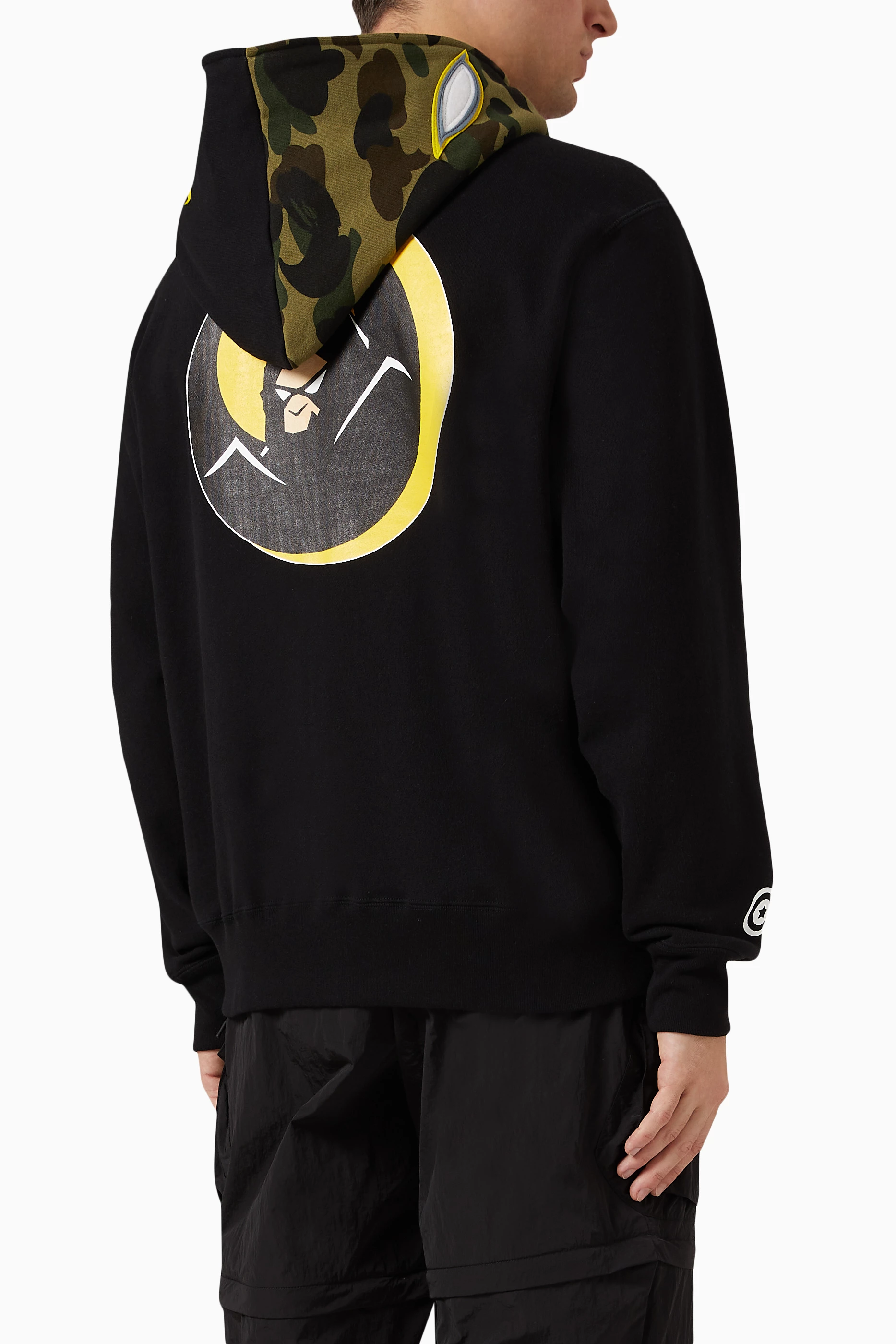 Buy A Bathing Ape Black Shadow Bape Hoodie in Cotton for Men in