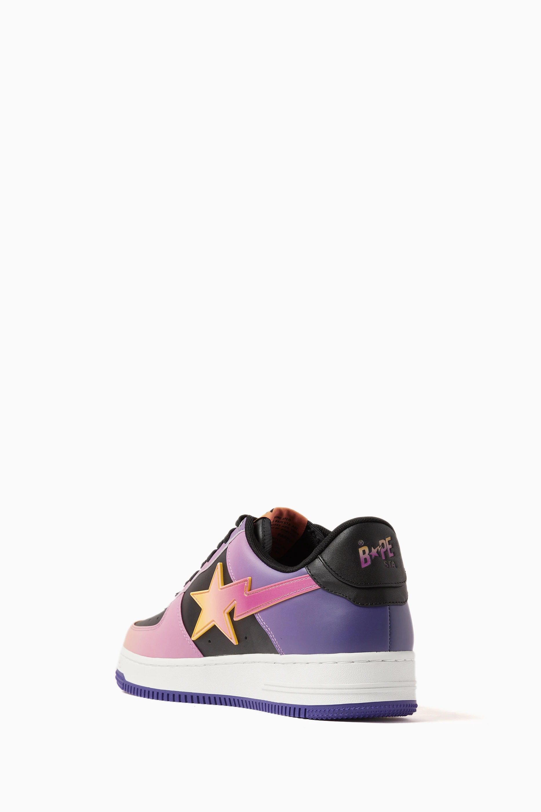 Bape shoes purple on sale