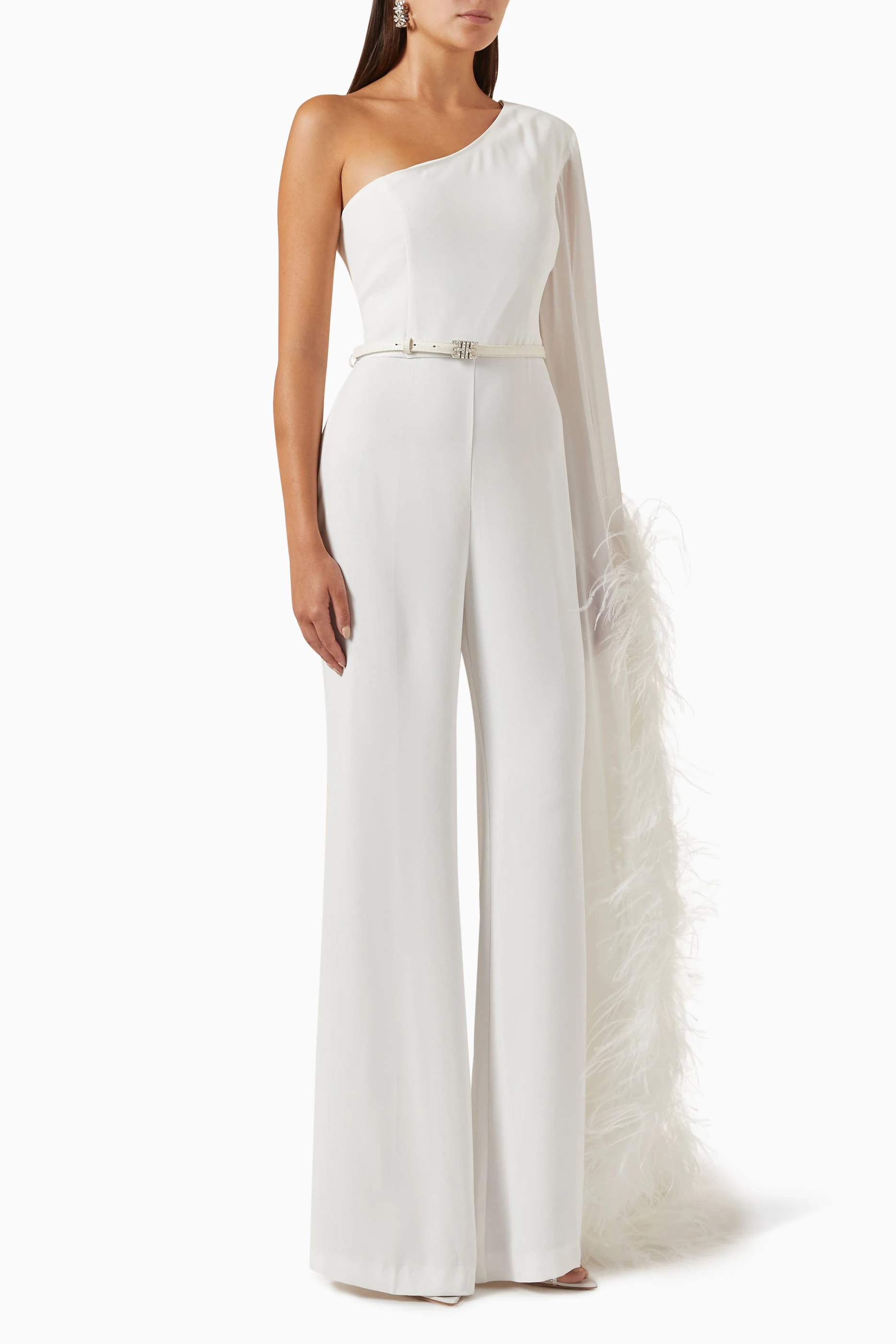 Calvin klein sale one shoulder jumpsuit