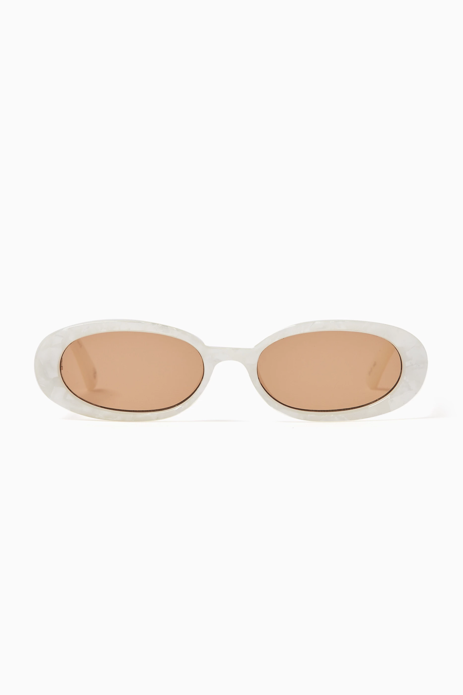 Oval 2025 sunglasses white