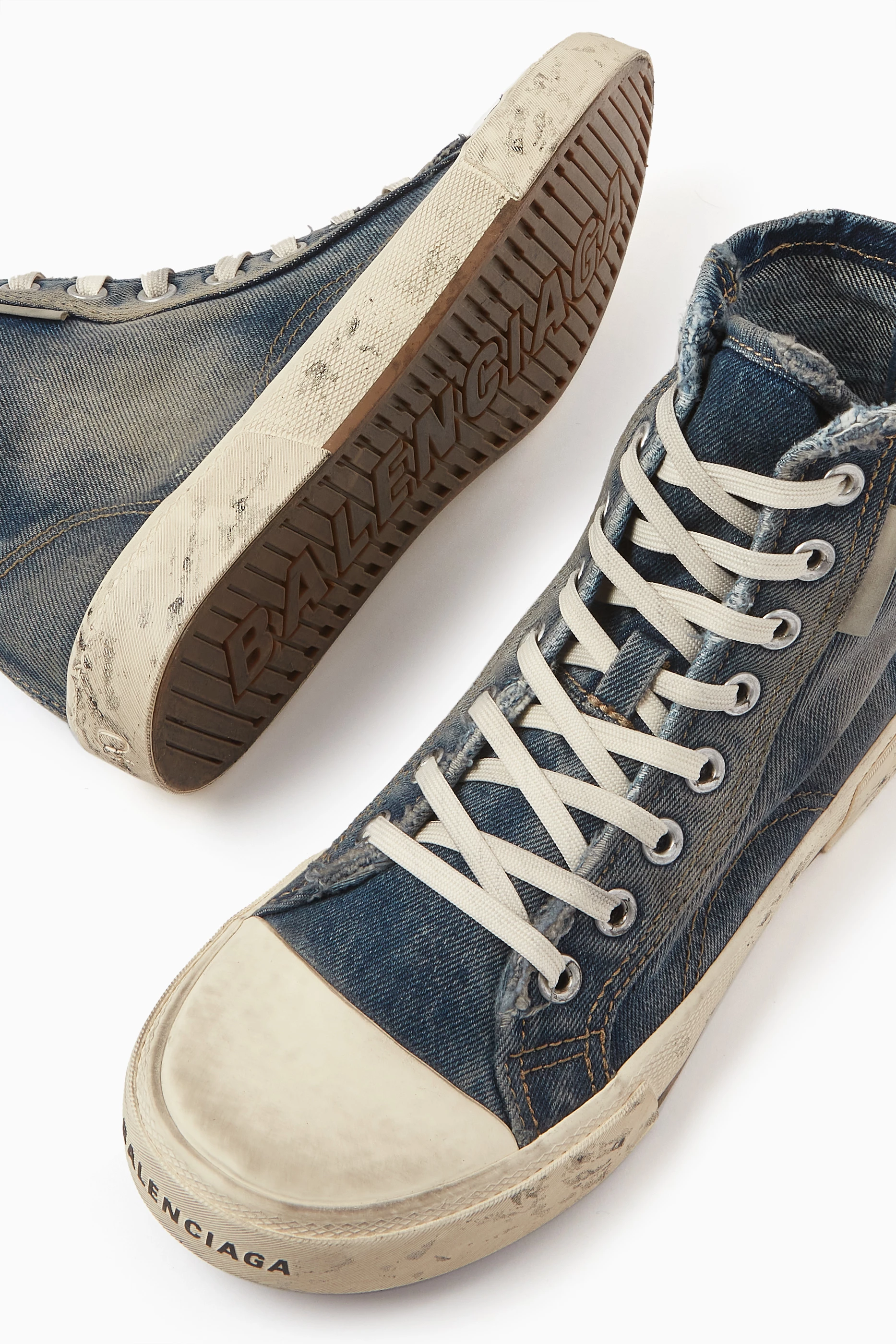 Balenciaga blue high best sale top sneakers