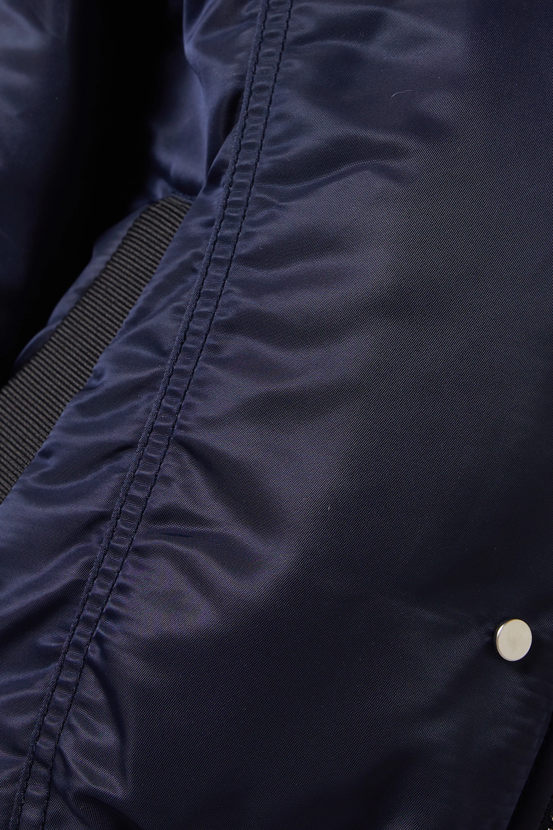 Reversible denim bomber jacket top
