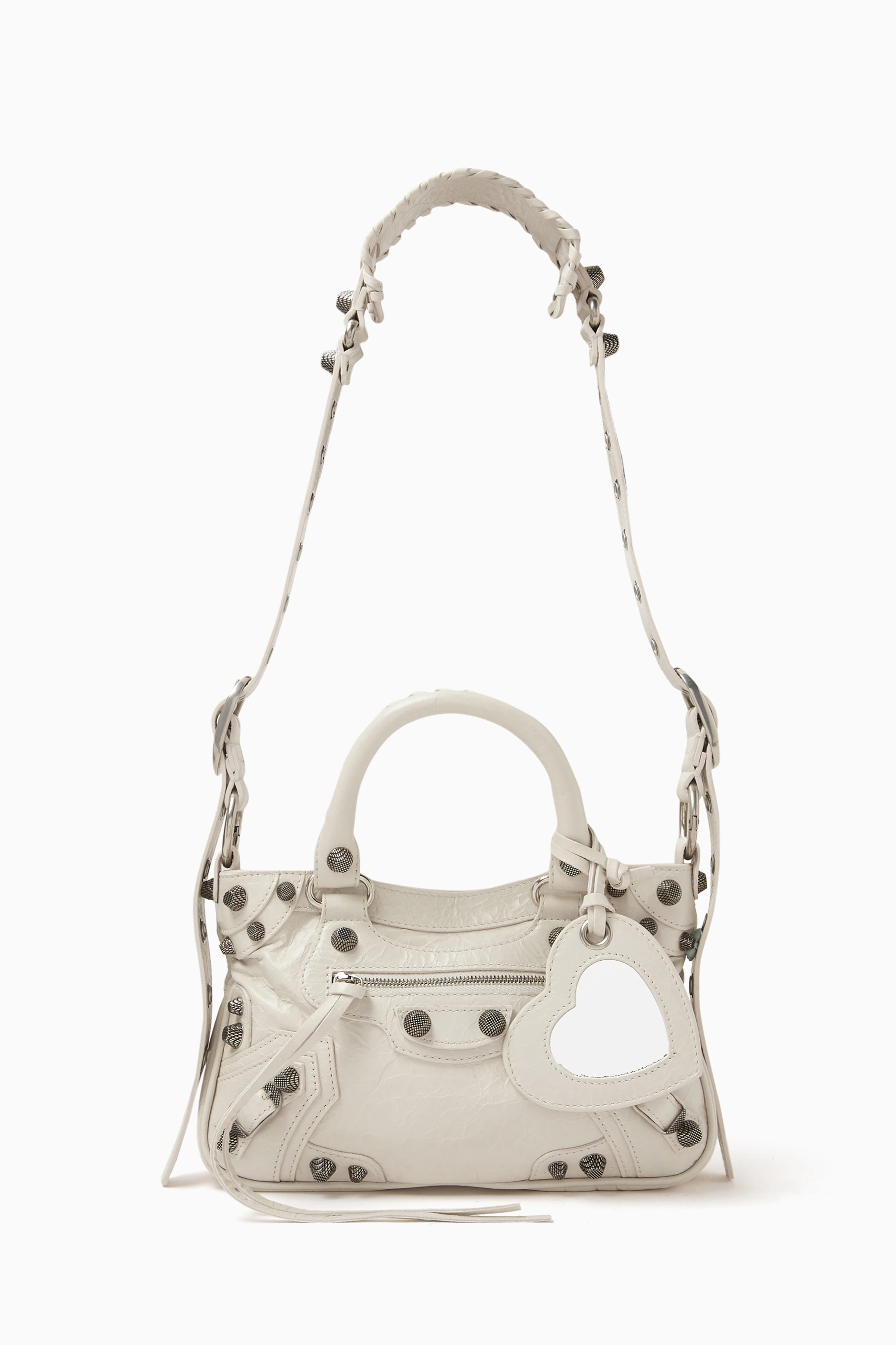 Balenciaga bag mini white hot sale