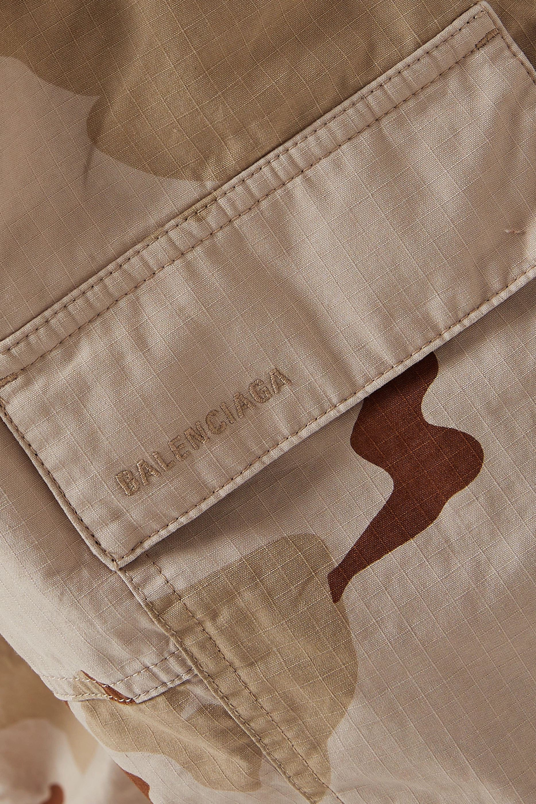 Buy Balenciaga Neutral Large Camo Cargo Pants for Women in UAE