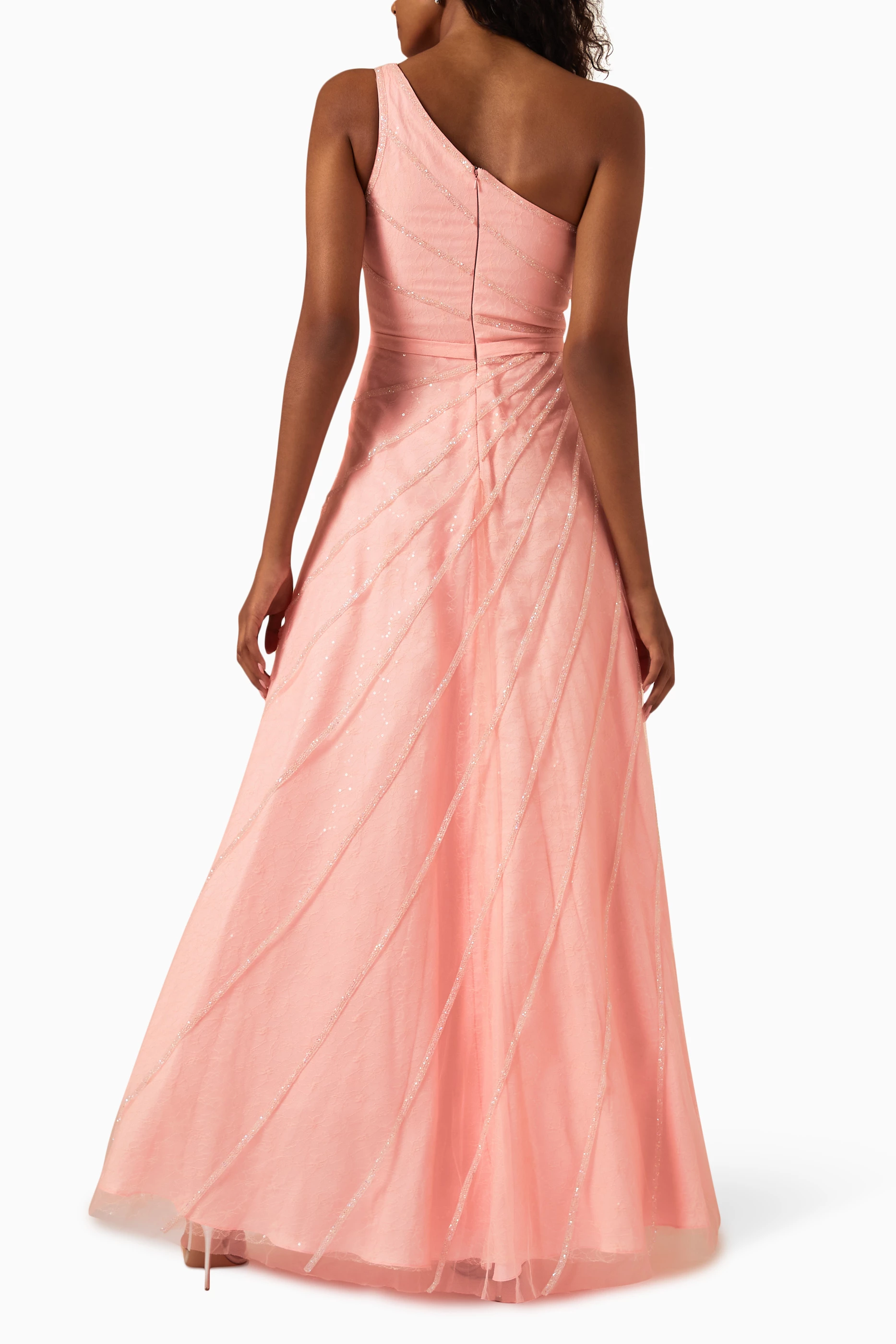 David's bridal hot sale tickled pink dress