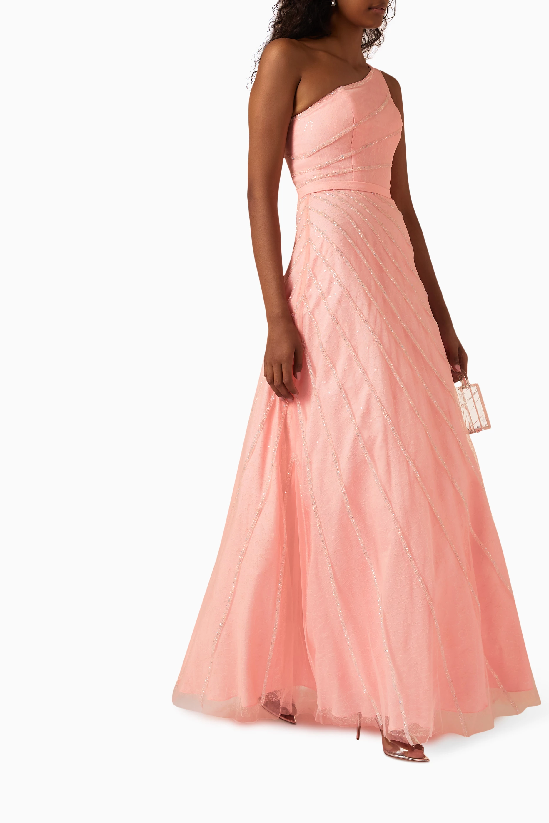 David's bridal online tickled pink dress