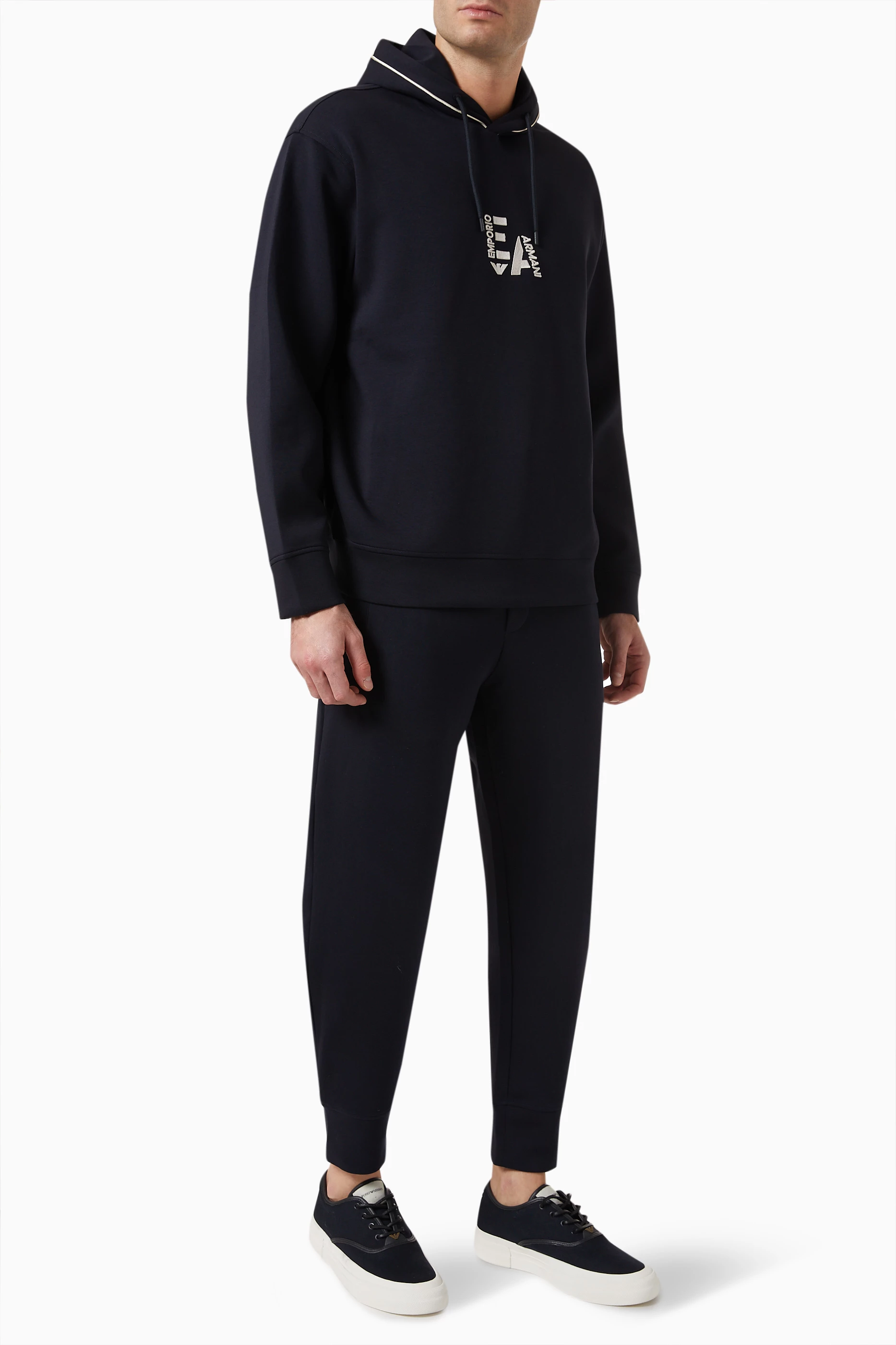 Emporio armani ea7 sales overhead tape hoodie