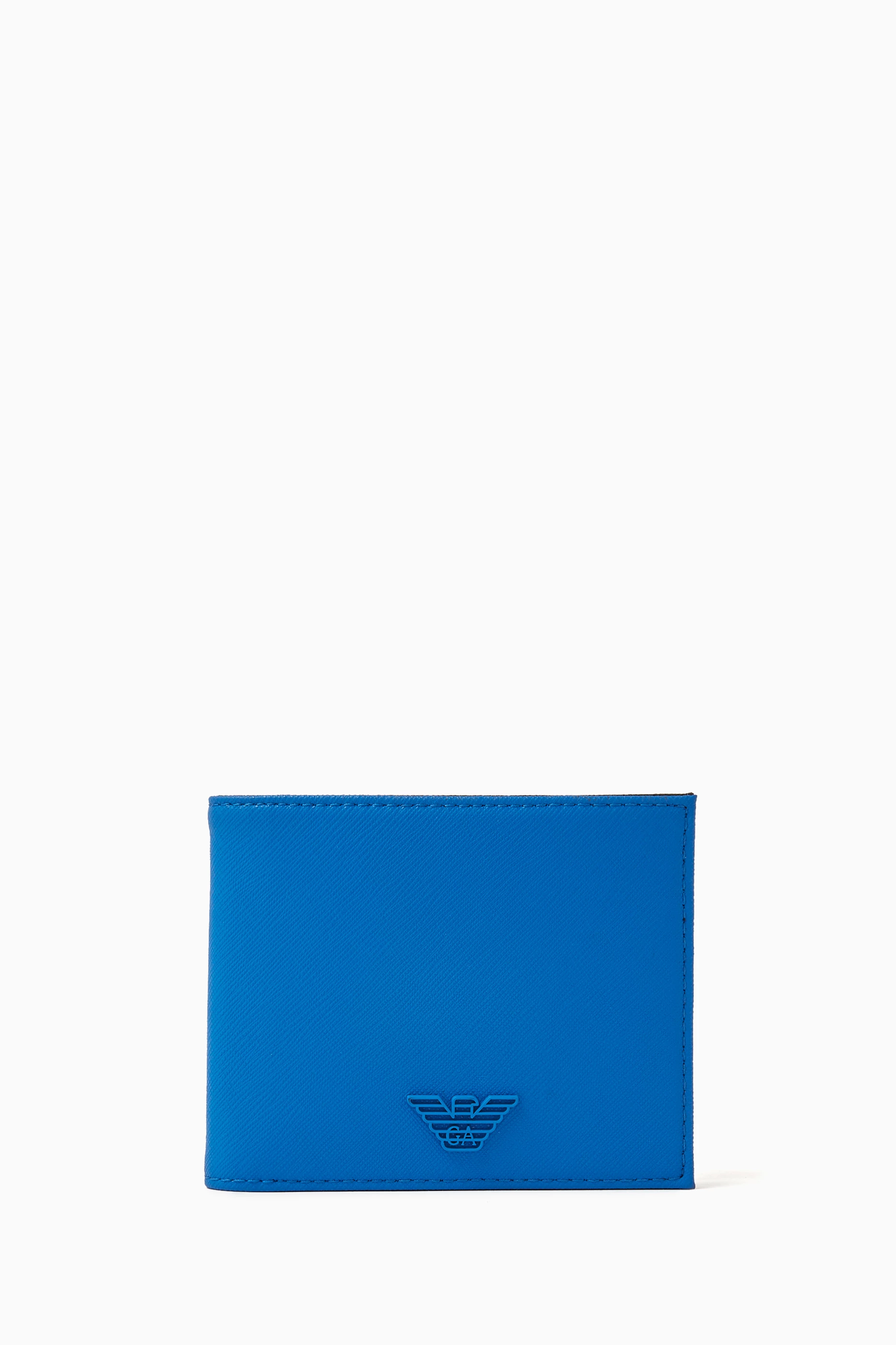 Buy Emporio Armani Blue EA Eagle Wallet Cardholder Gift Set in