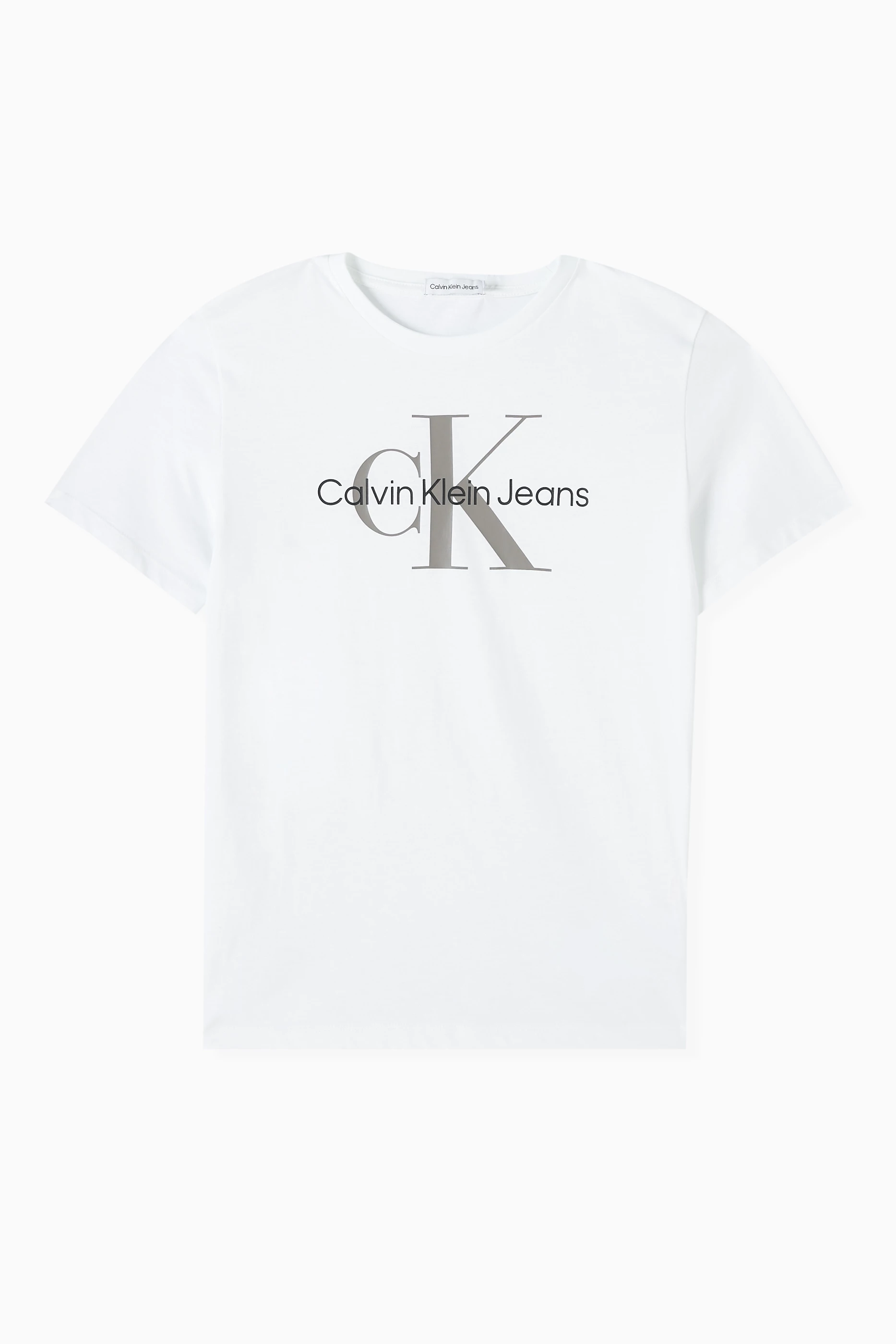Calvin klein logo white hot sale