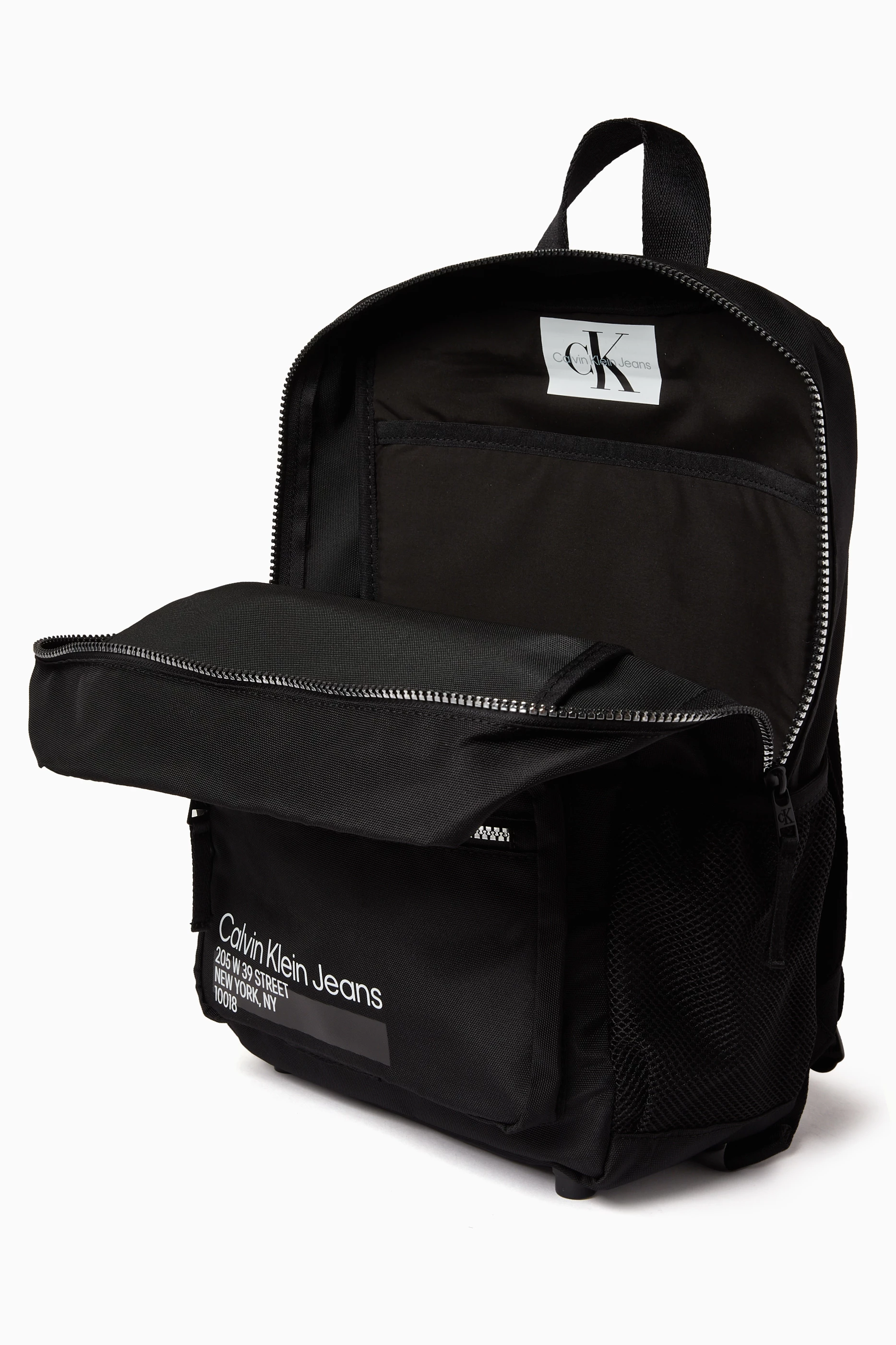 Buy Calvin Klein Black Back to School Backpack in Recycled