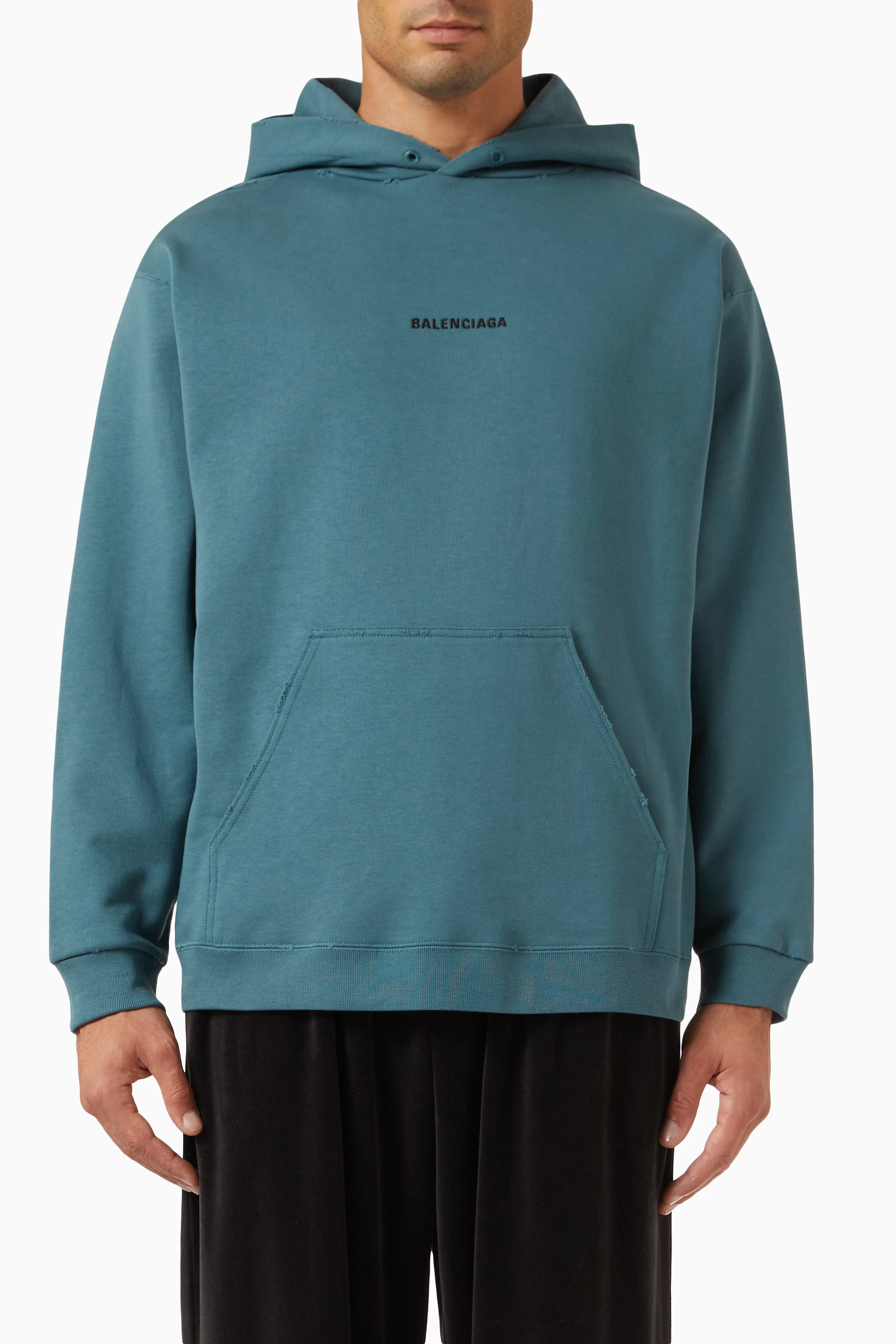 Balenciaga logo back hoodie store